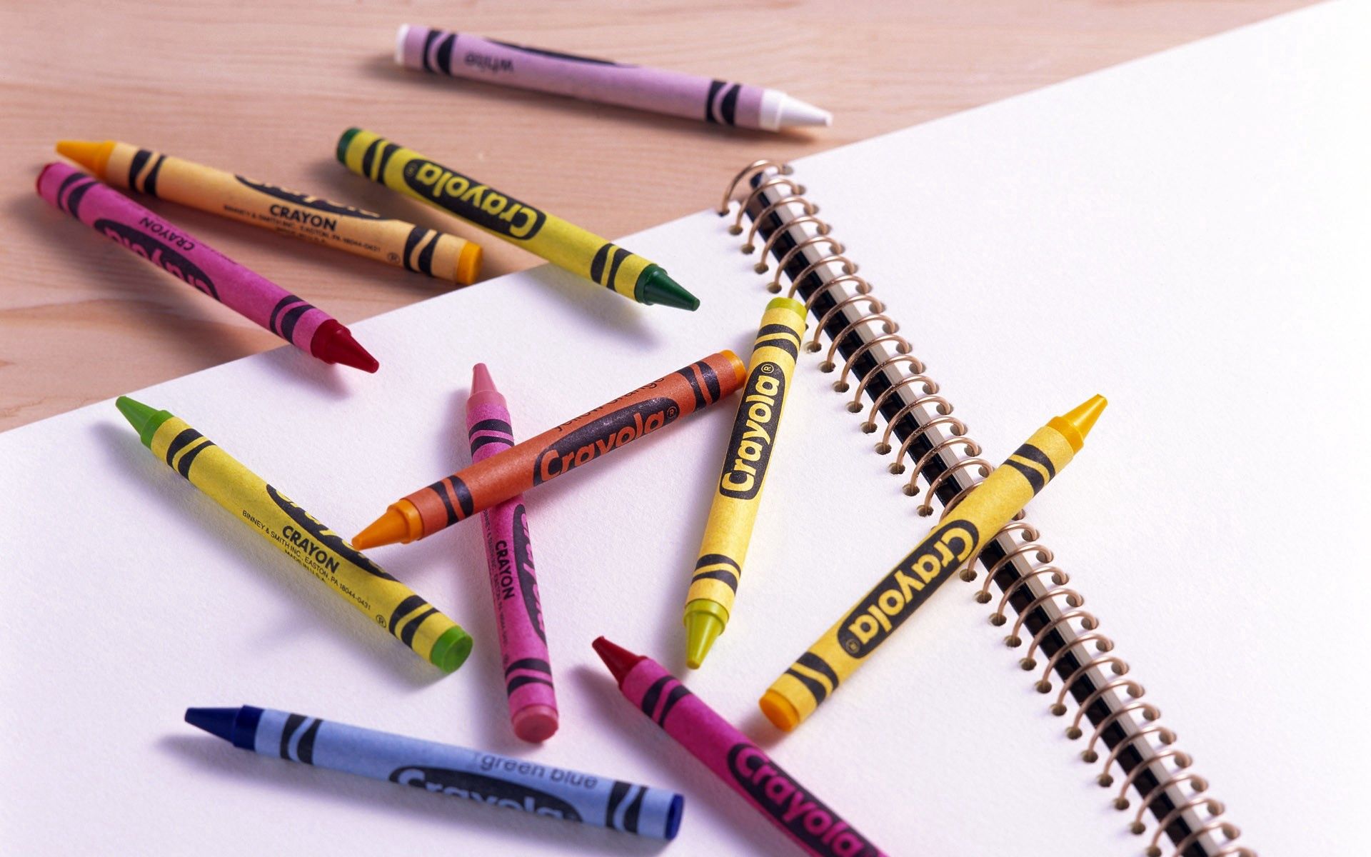 65225 скачать картинку разноцветный, разное, спираль, карандаш, листы, тетрадь - обои и заставки бесплатно