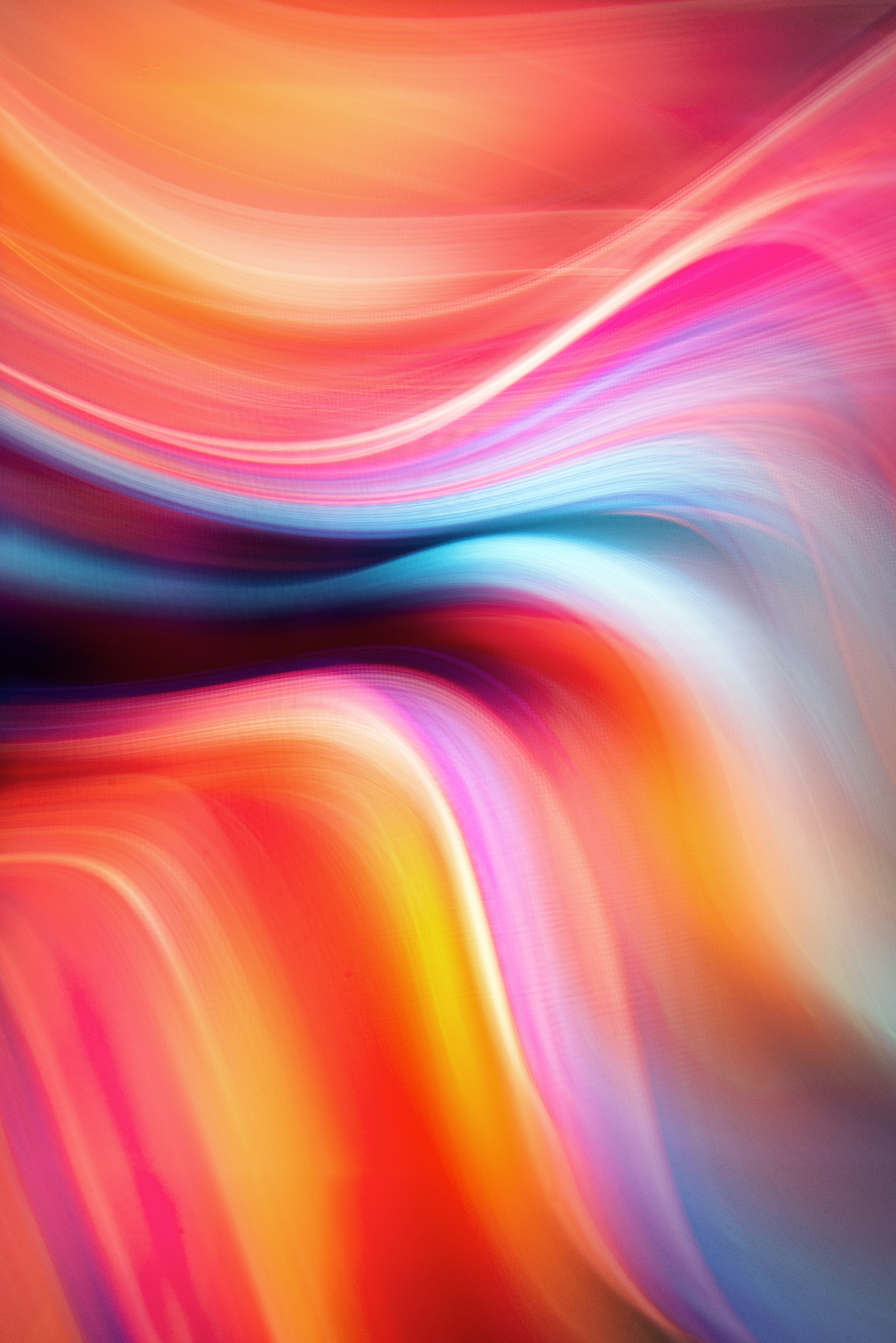 Free download wallpaper Paint, Streaks, Distortion, Abstract, Motley, Stripes, Multicolored on your PC desktop
