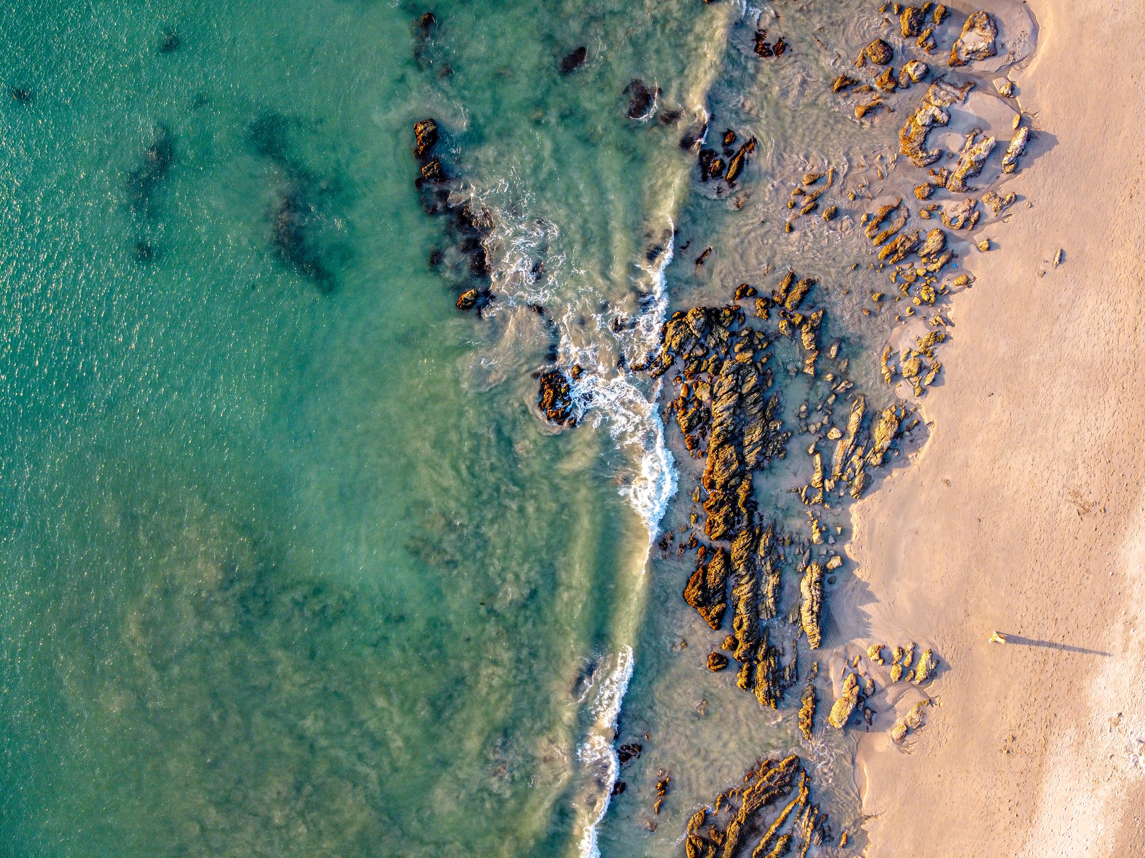 view from above, nature, sea, beach, rocks, coast Aesthetic wallpaper