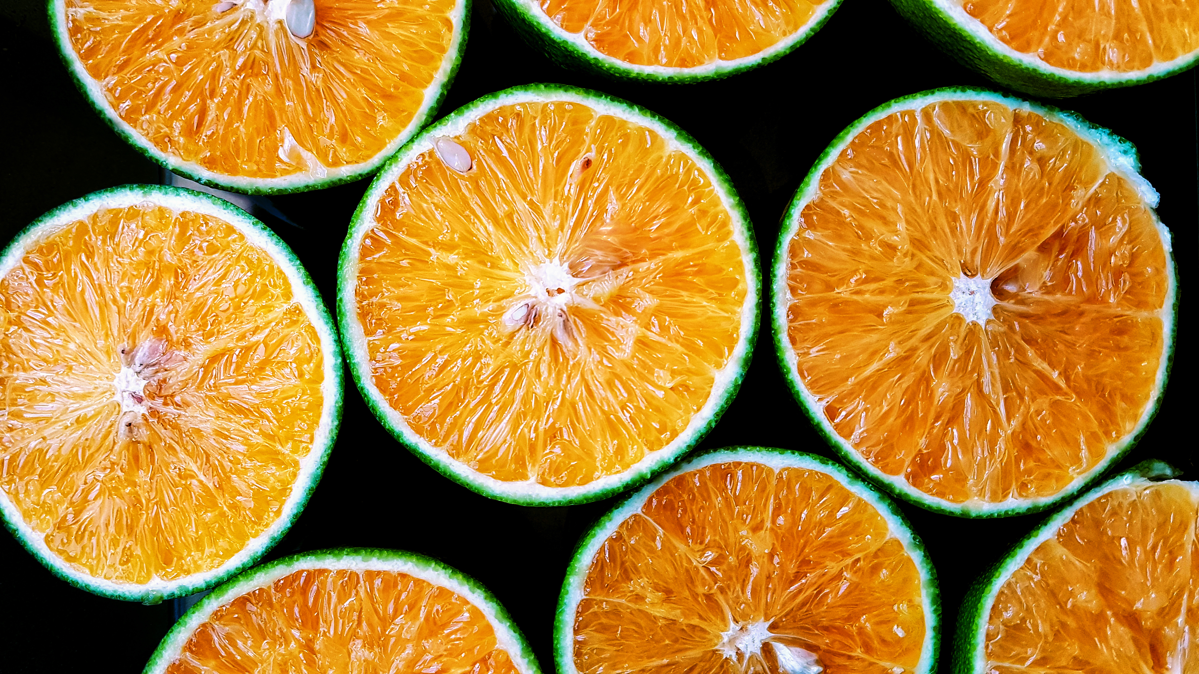 112111 Bild herunterladen lebensmittel, oranges, die frucht, frucht, scheibe, abschnitt, saftig, vielfalt, sortieren - Hintergrundbilder und Bildschirmschoner kostenlos
