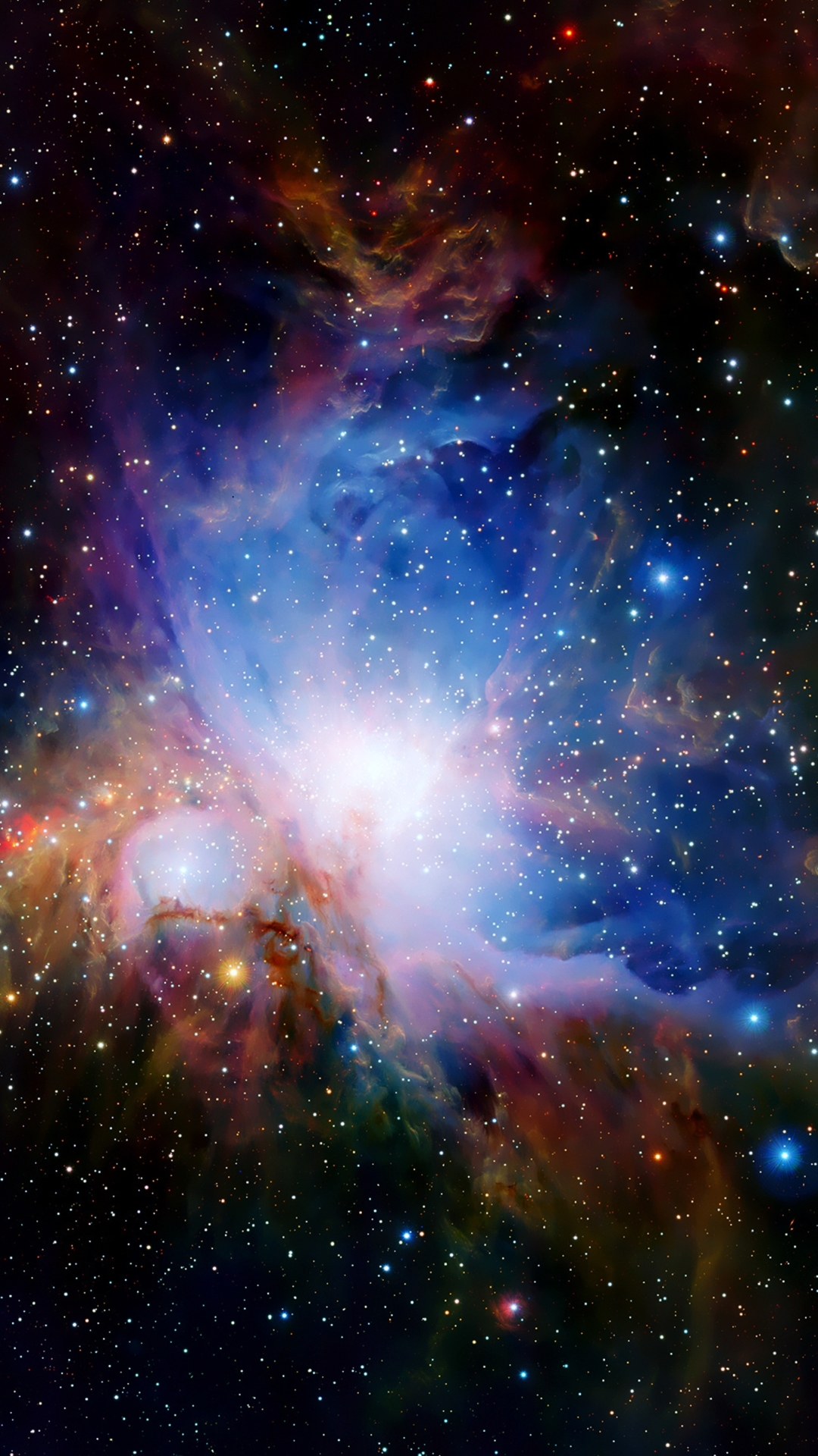 sci fi, nebula, orion nebula, space, stars Phone Background