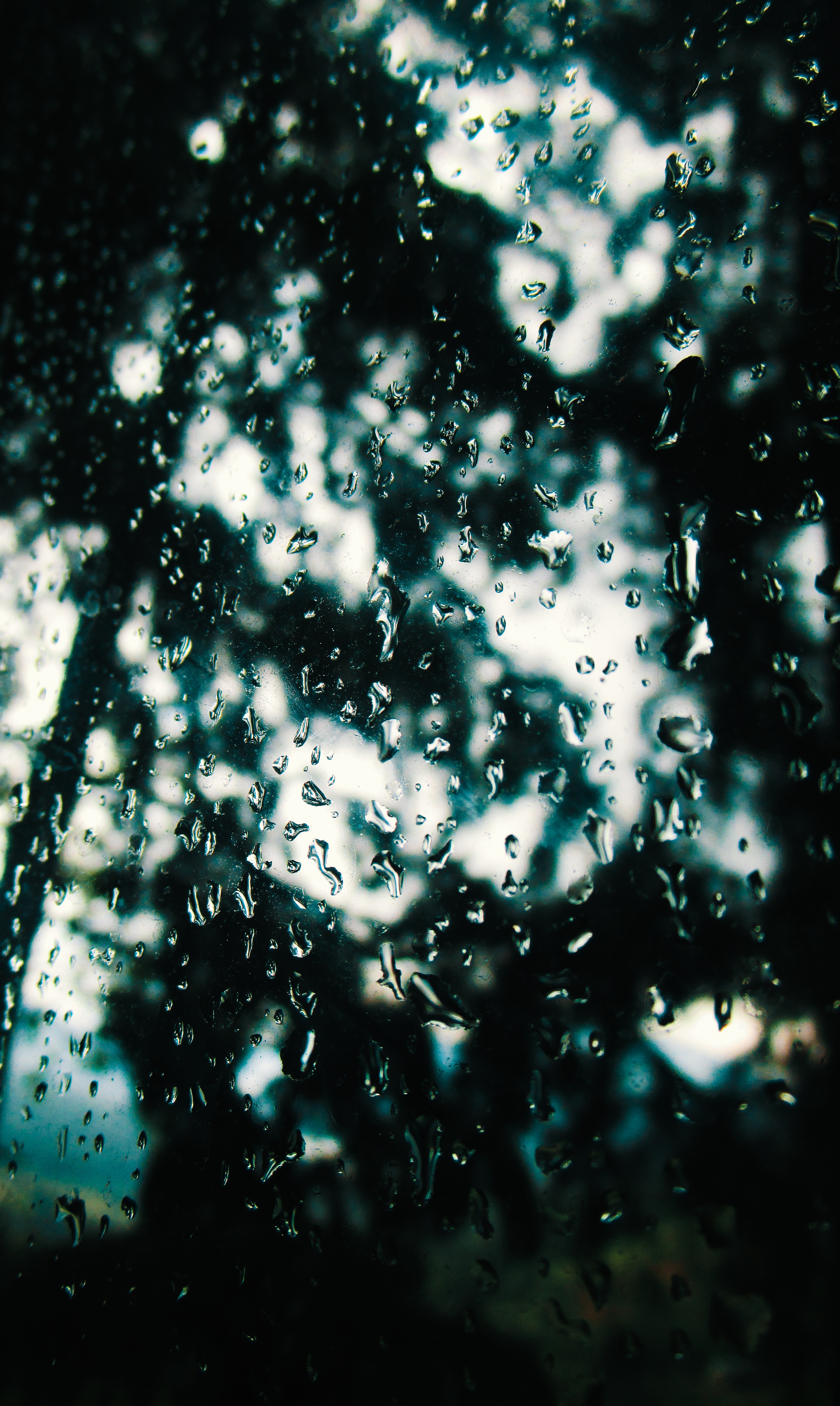 Download mobile wallpaper Smooth, Macro, Window, Drops, Glass, Blur, Rain for free.