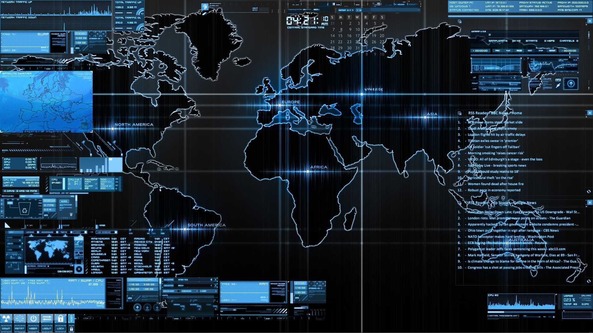 Хакерская карта мира
