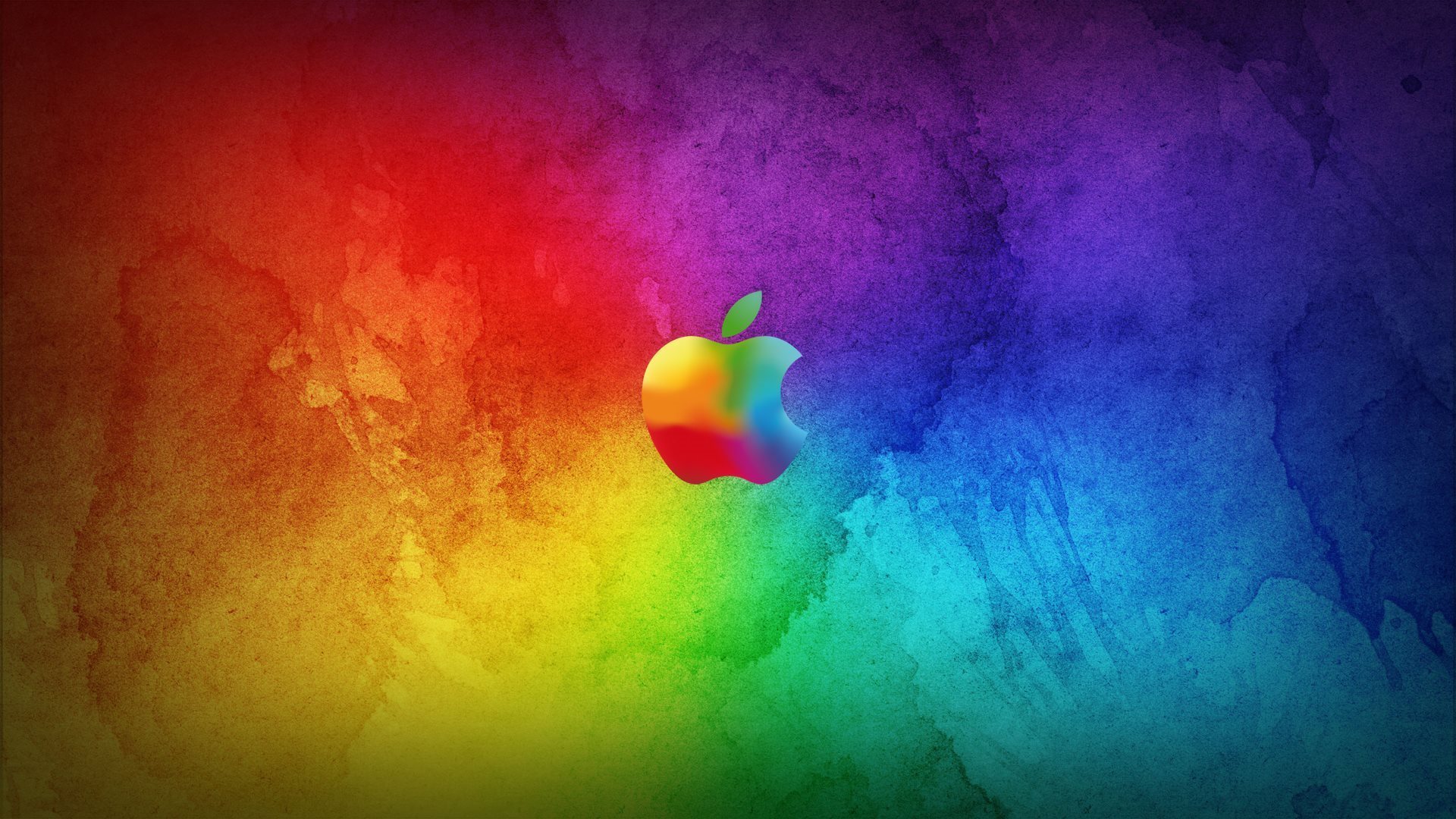 16591 Hintergrundbild herunterladen apple, marken, hintergrund, logos, regenbogen - Bildschirmschoner und Bilder kostenlos