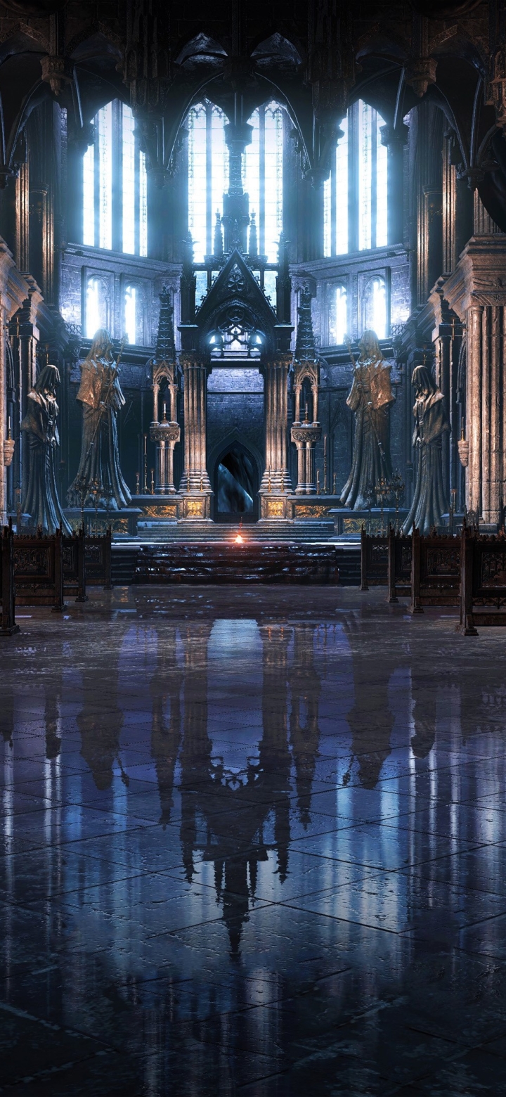 video game, dark souls iii, cathedral, altar, dark souls