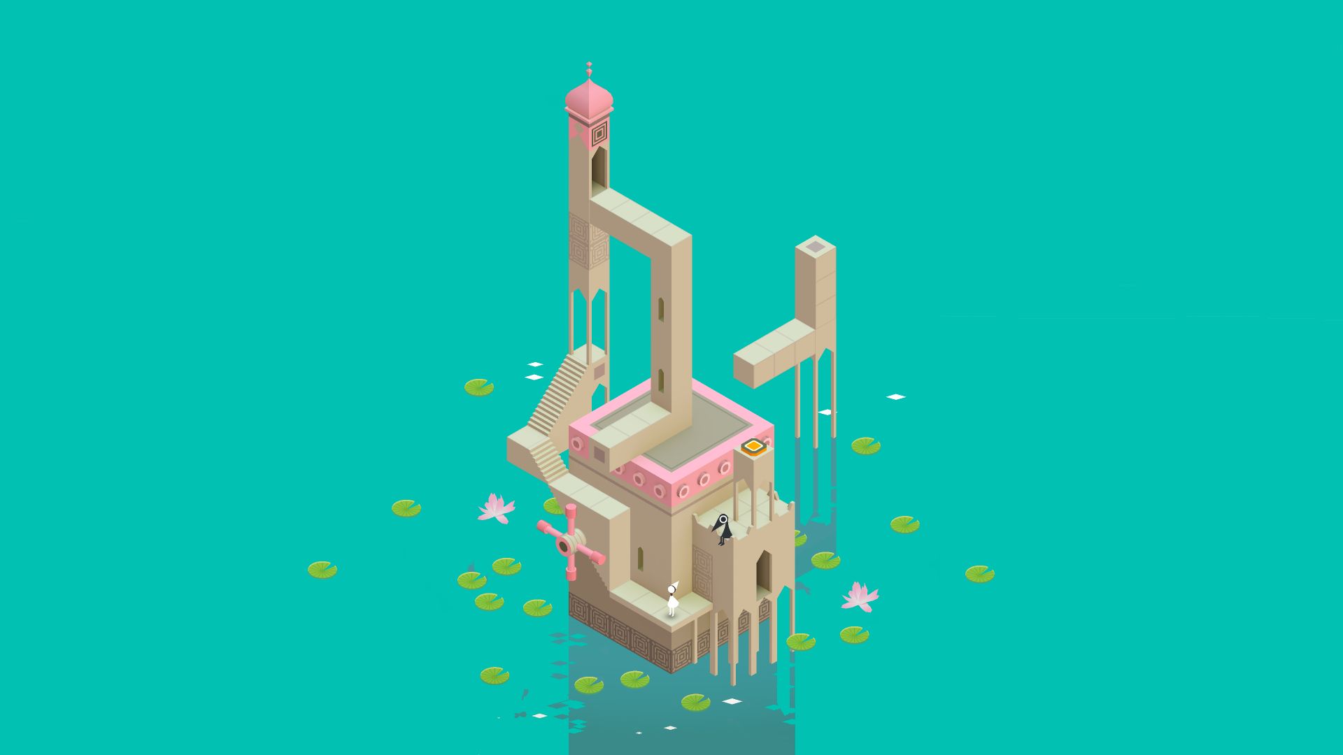 video game, monument valley wallpaper for mobile
