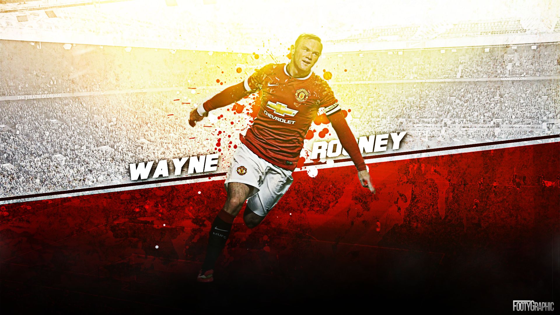 Download Wayne Rooney Football Jersey Wallpaper