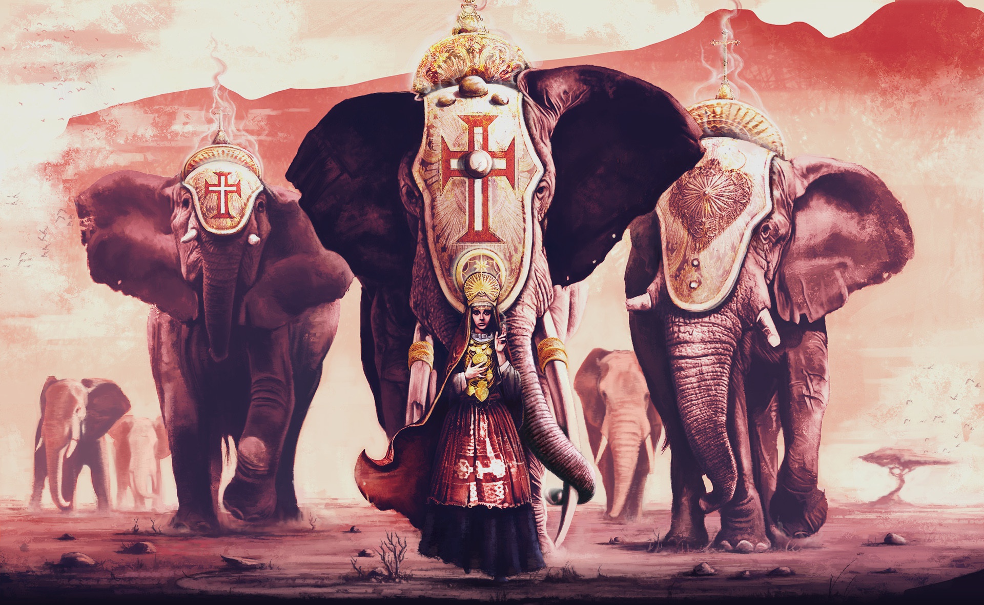 Индийские боевые слоны
