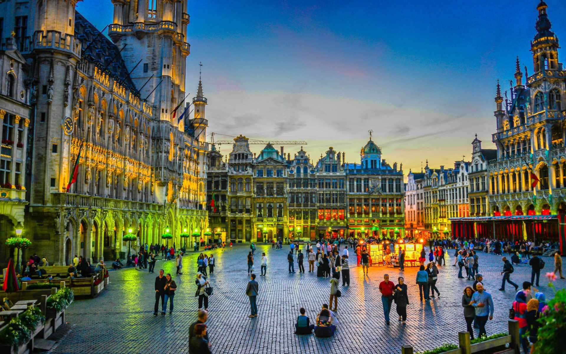 belgium, man made, brussels, architecture, building, city, dusk, square, cities