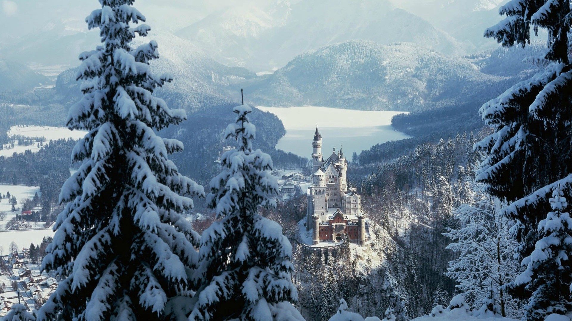 Laden Sie das Sperren, Schnee, Sky, Stadt, Wald, Winter, Natur-Bild kostenlos auf Ihren PC-Desktop herunter