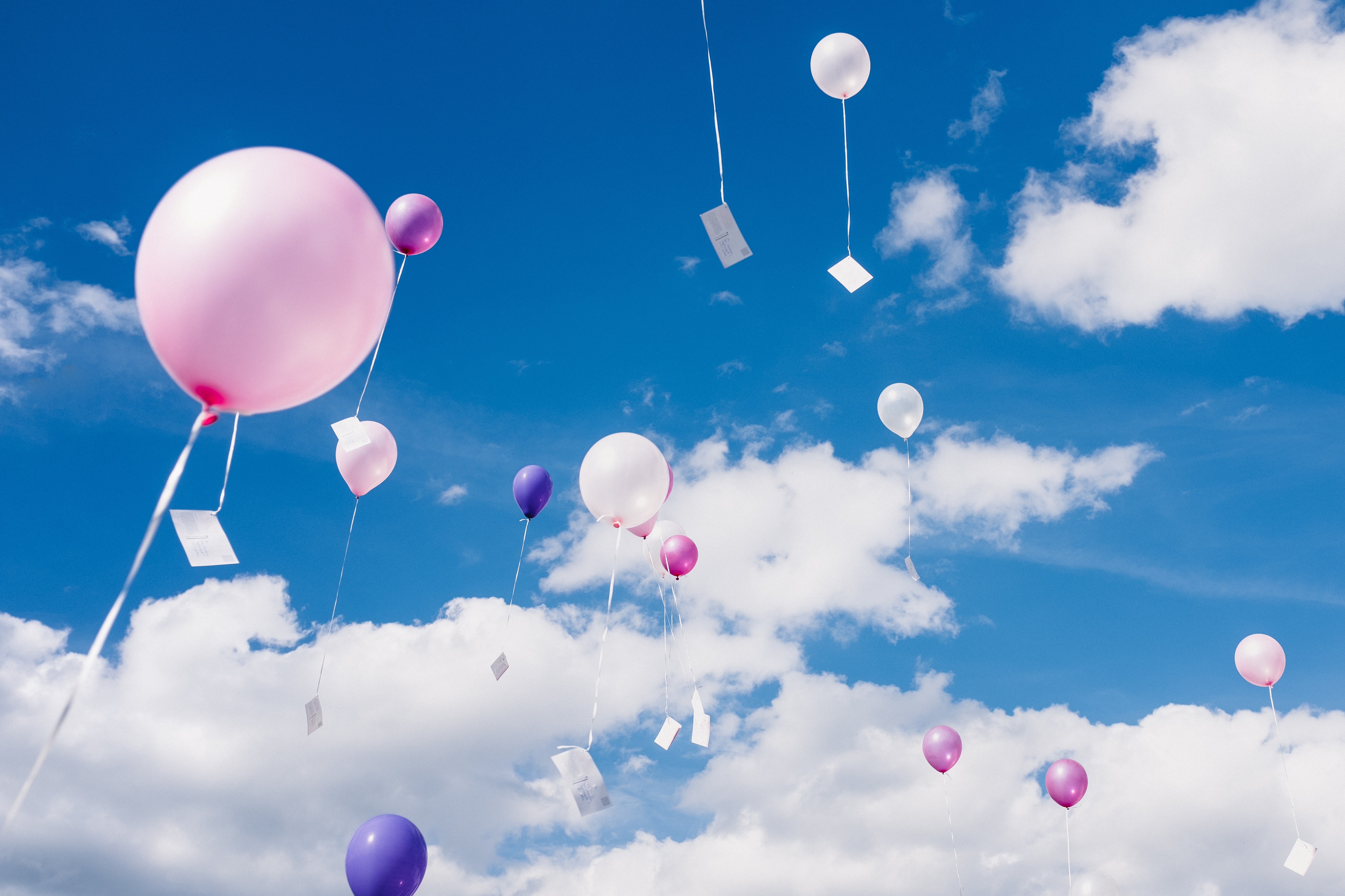 balloons, air balloons, sky, clouds, miscellanea, miscellaneous, flight, height Full HD