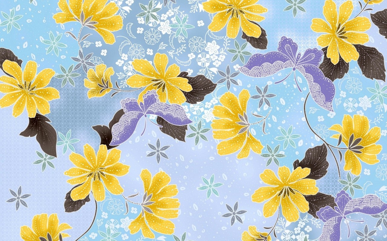 Handy-Wallpaper Blumen, Hintergrund, Schmetterlinge kostenlos herunterladen.
