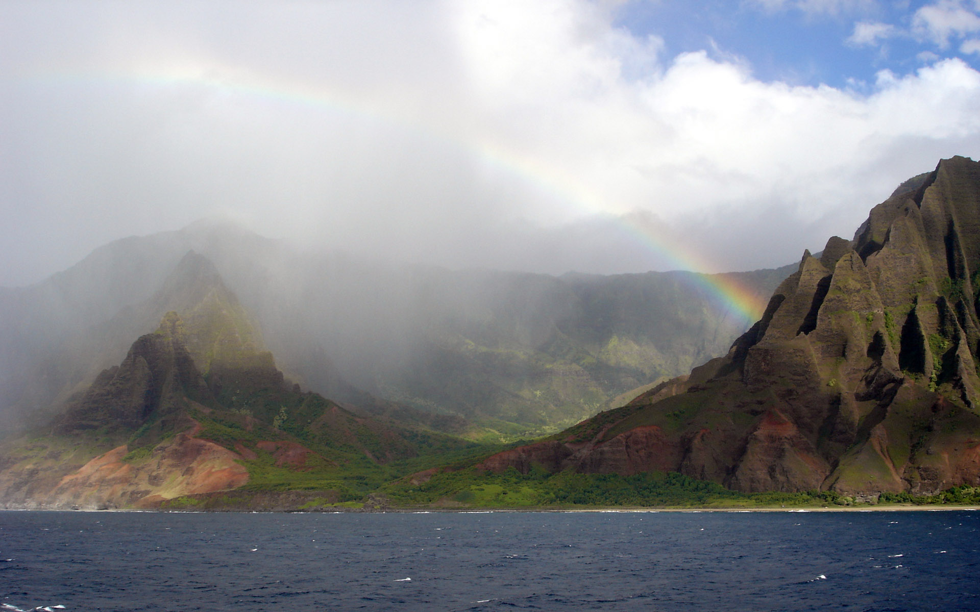 earth, rainbow, cloud, hawaii, ocean cellphone