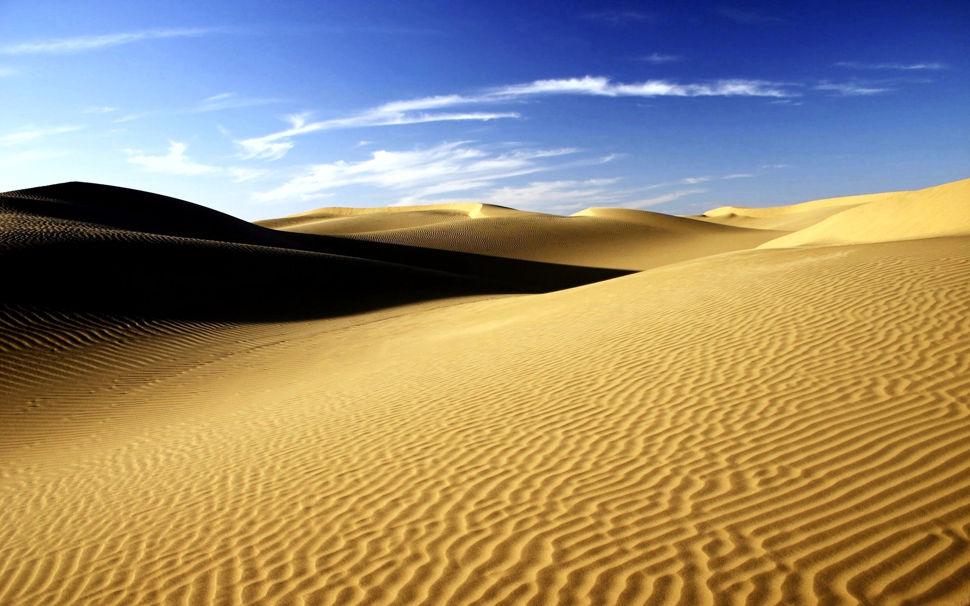 Песчаные дюны с барханами Египта