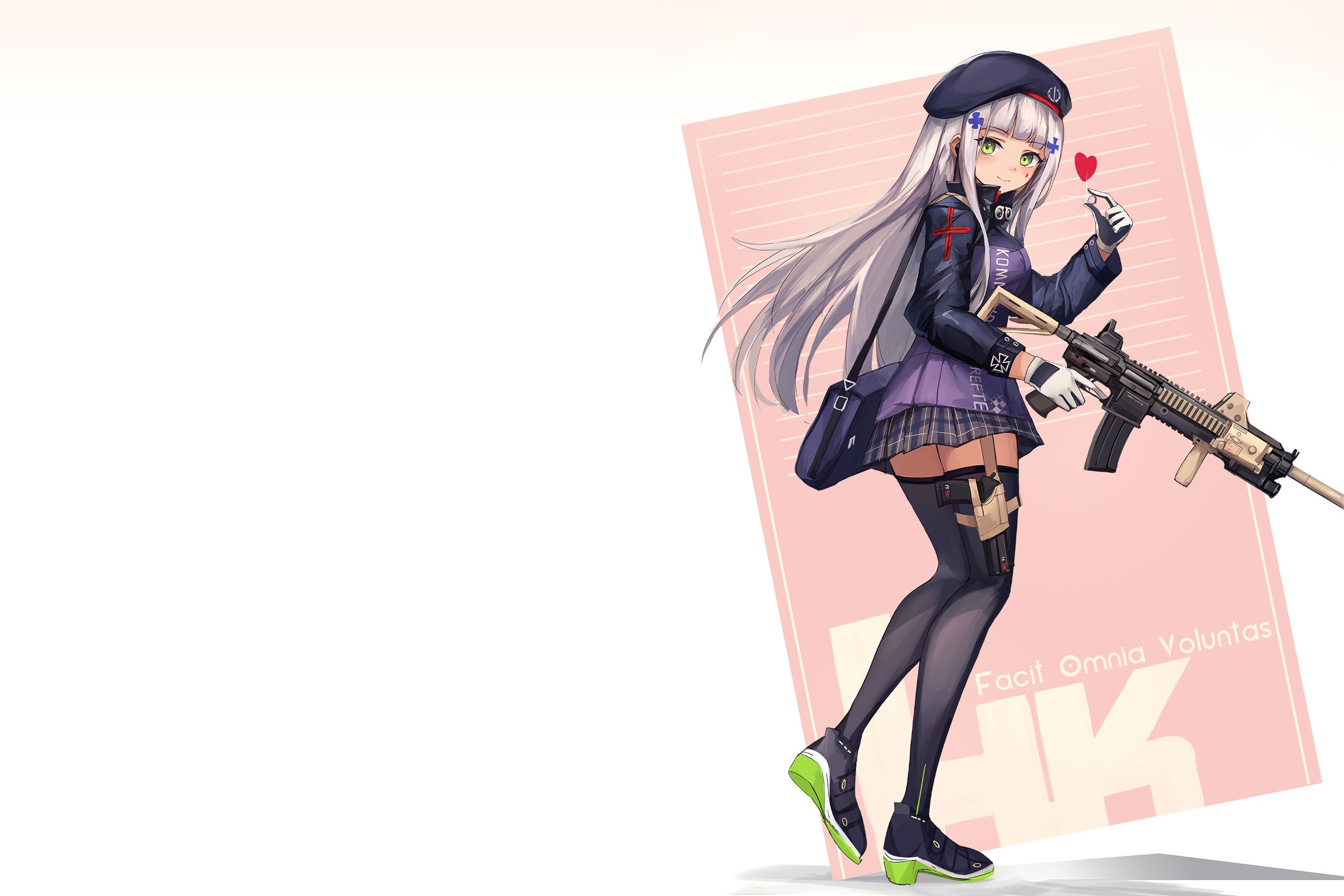 HK416 Wallpaper: Elevate Your Device with This Striking Design