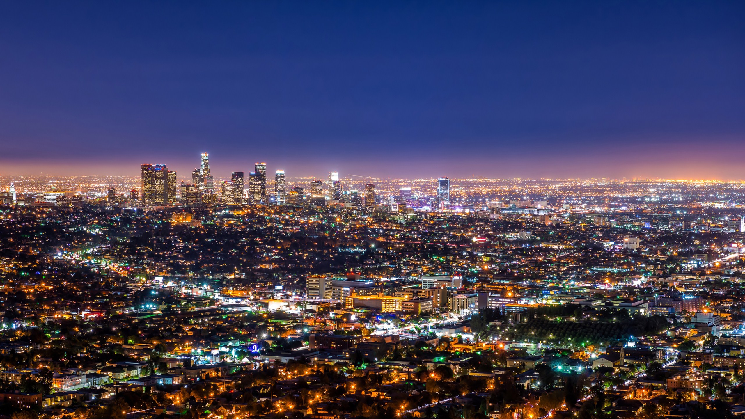 united states, los angeles, man made, light, night, cities wallpapers for tablet