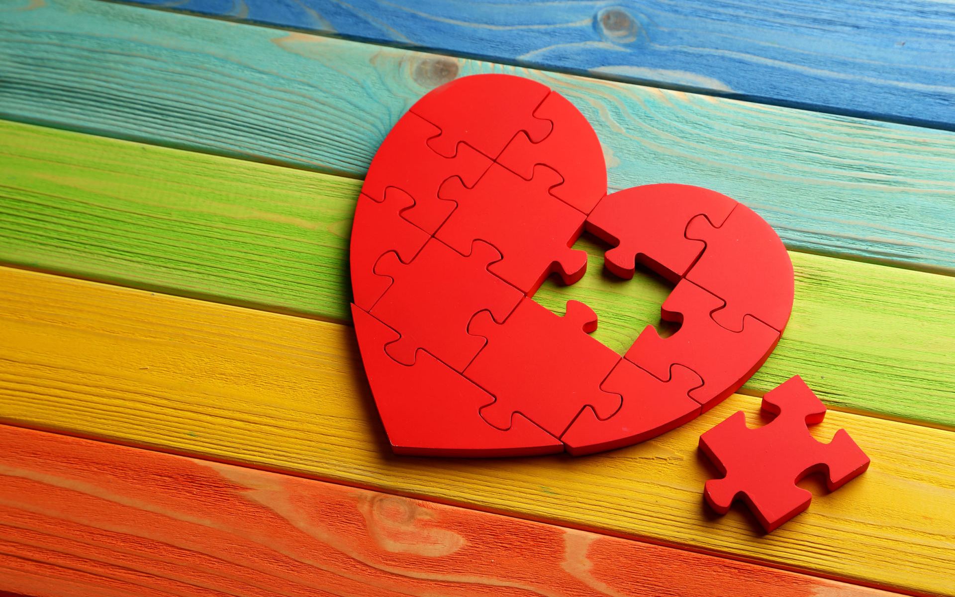 puzzle, game, heart 1080p