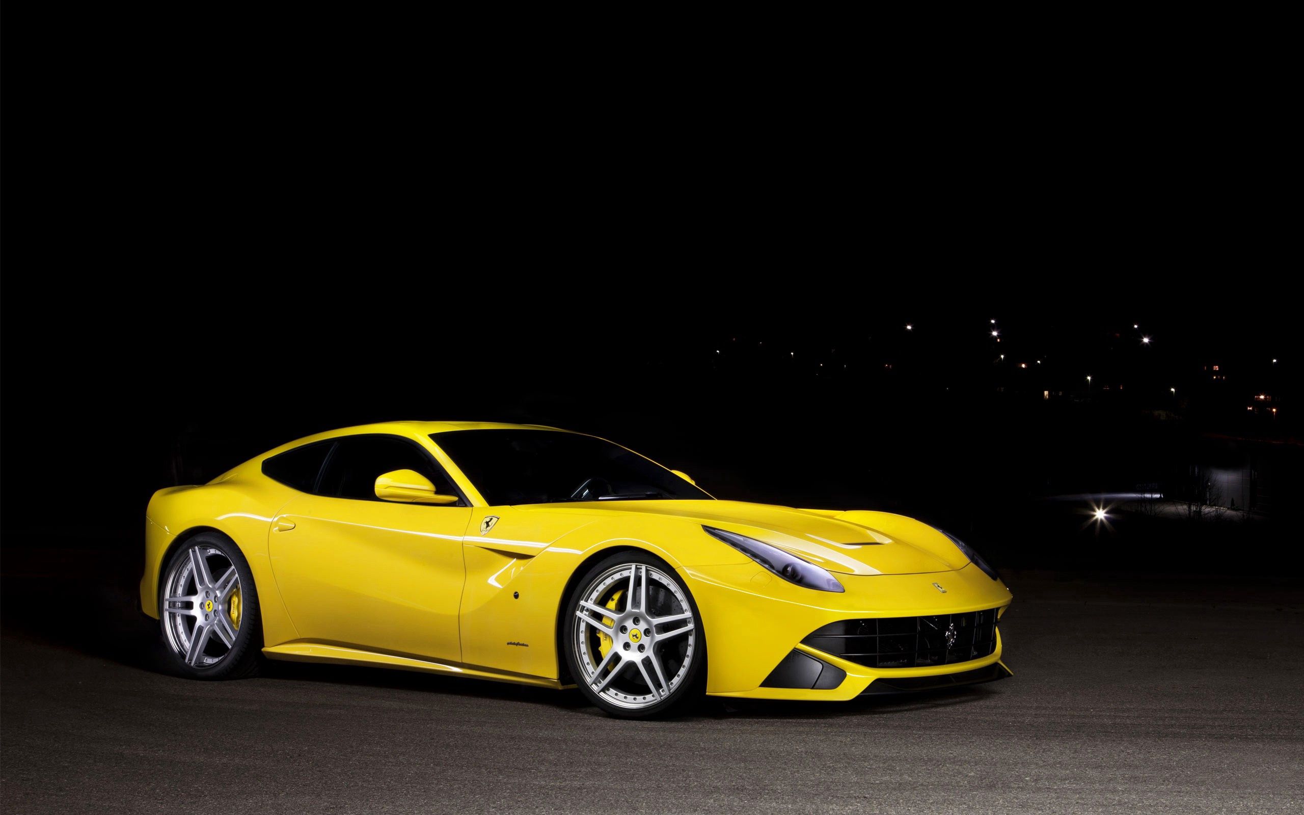 ferrari, auto, cars, yellow, style Image for desktop