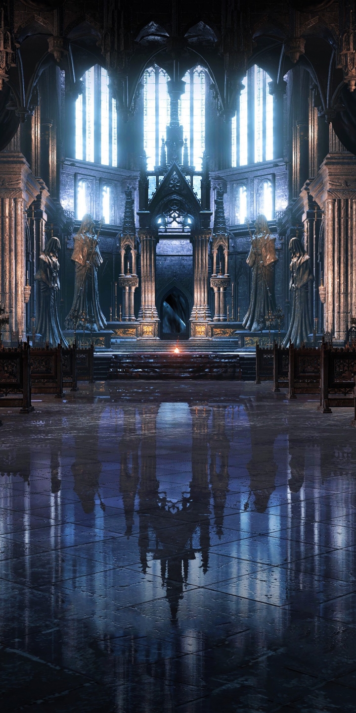 dark souls iii, video game, gothic, cathedral, altar, flame, dark souls Full HD