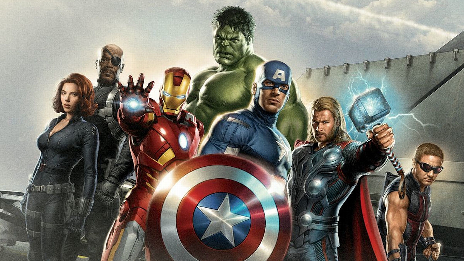 iron man, avengers, comics, black widow, captain america, hawkeye, hulk, nick fury, thor, the avengers Full HD