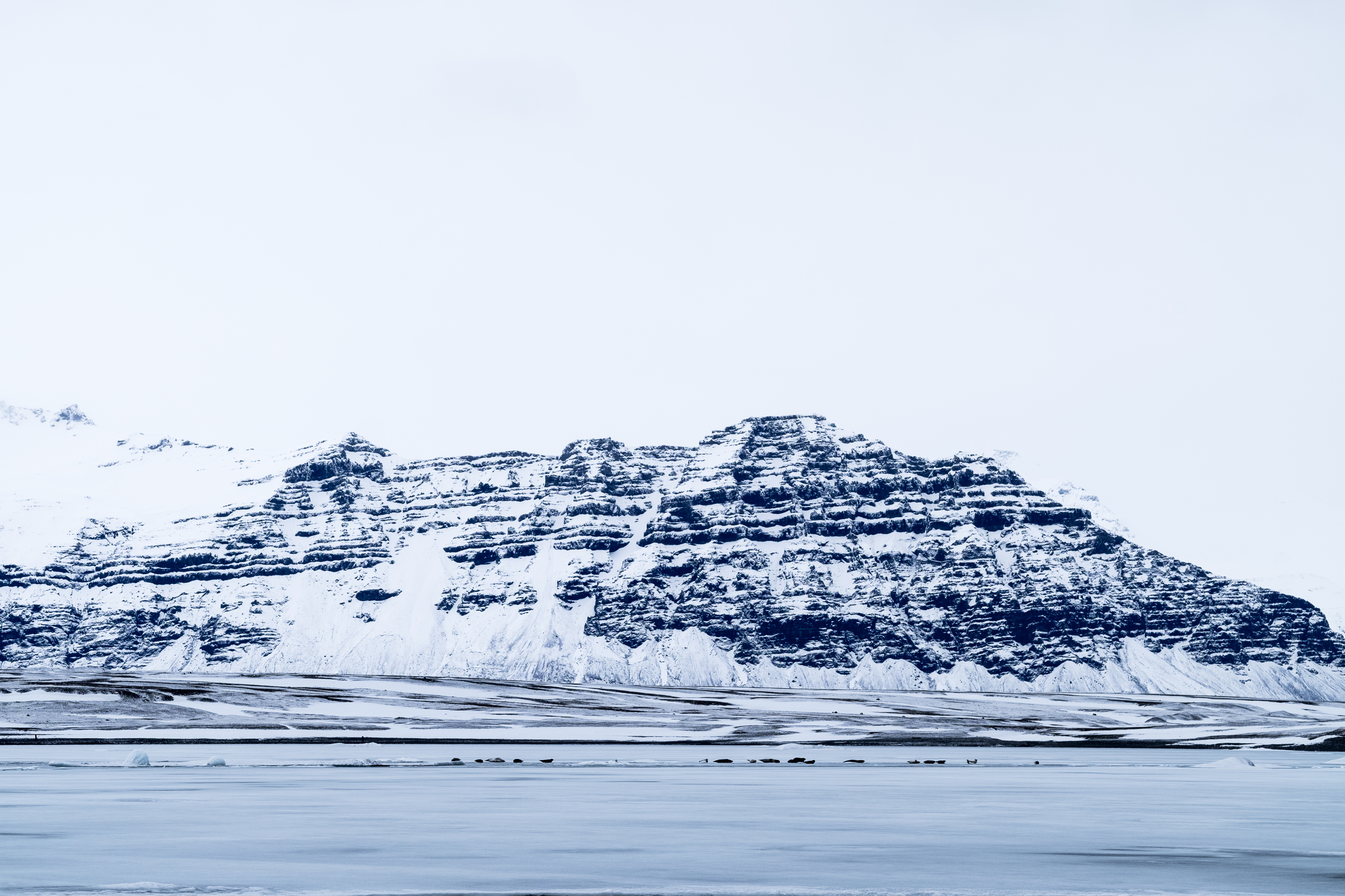 Скачати мобільні шпалери Сніг, Туман, Льодовик, Ісландія, Природа безкоштовно.