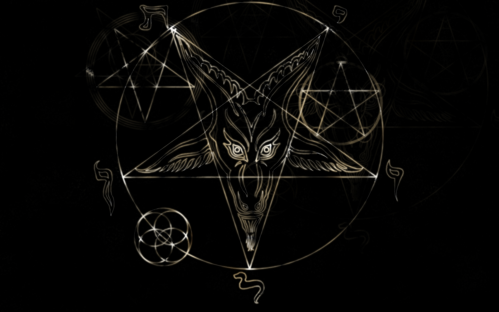 android pentagram, dark, occult