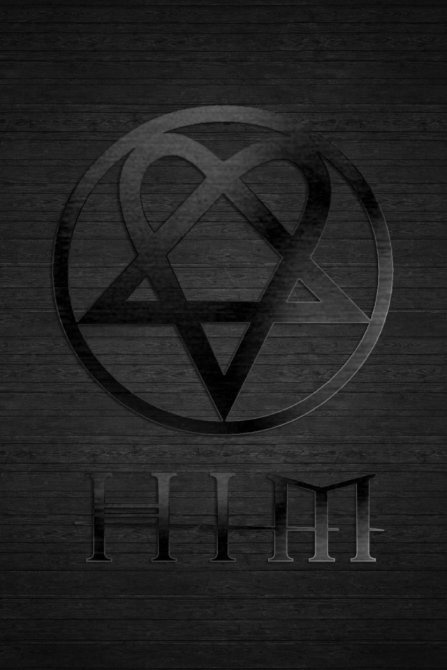 him (band), him, black, music, logo wallpaper for mobile