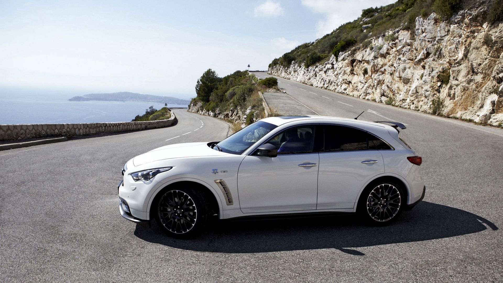 Free HD infiniti, cars, white, turn, side view, quote, fx50