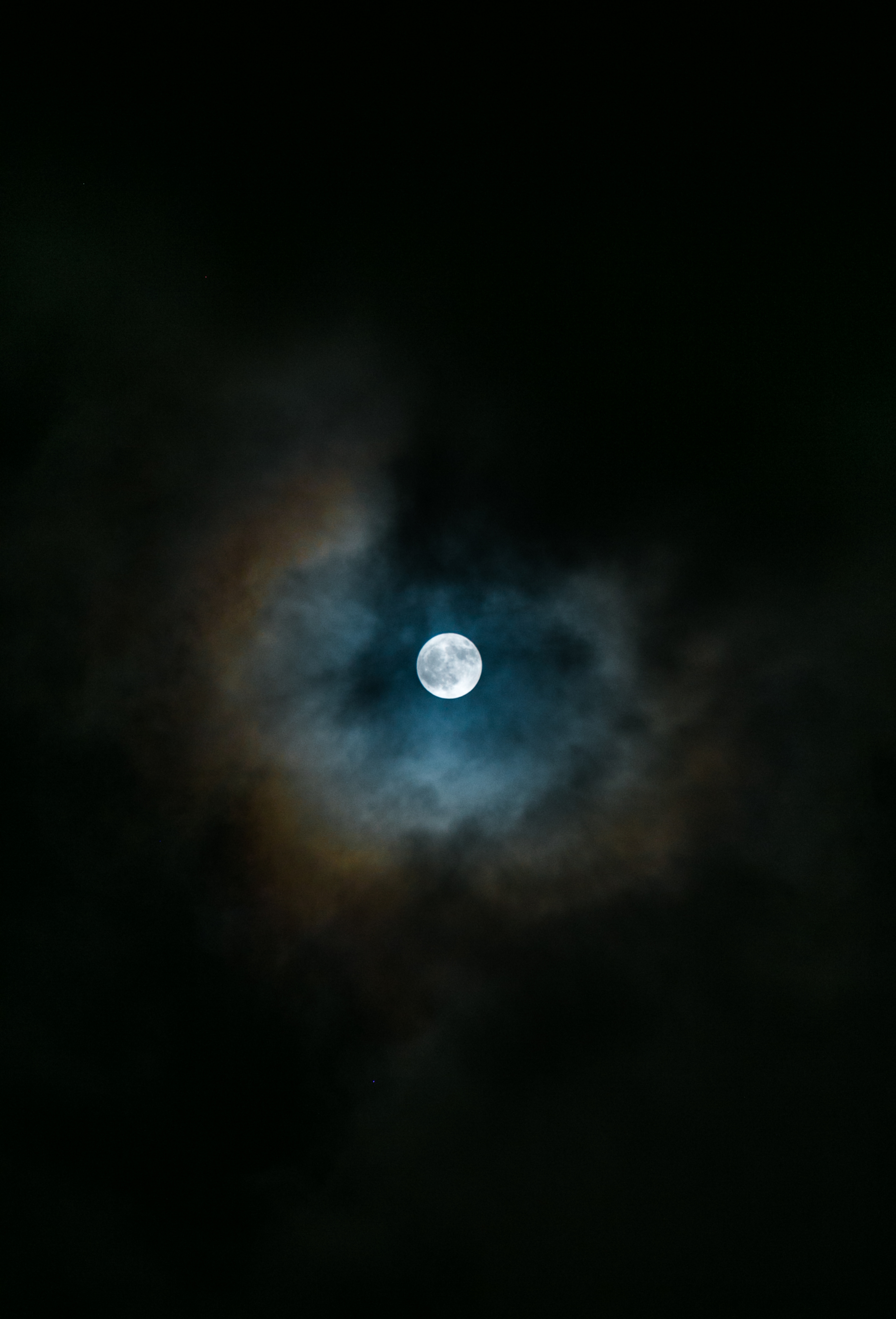 154819壁紙のダウンロード雲, 自然, ナイト, 闇, 暗い, 主に曇り, どんよりした, 満月-スクリーンセーバーと写真を無料で