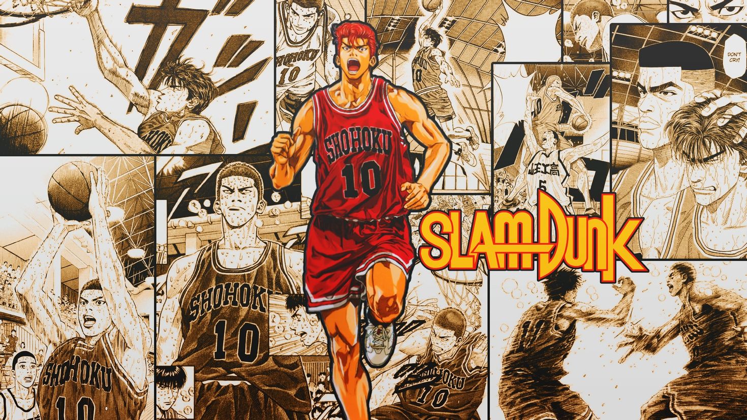 Slam dunk перевод. Сакураги Ханамичи. Слэм данк аниме. Слэм данк аниме Постер. Коронный бросок аниме.