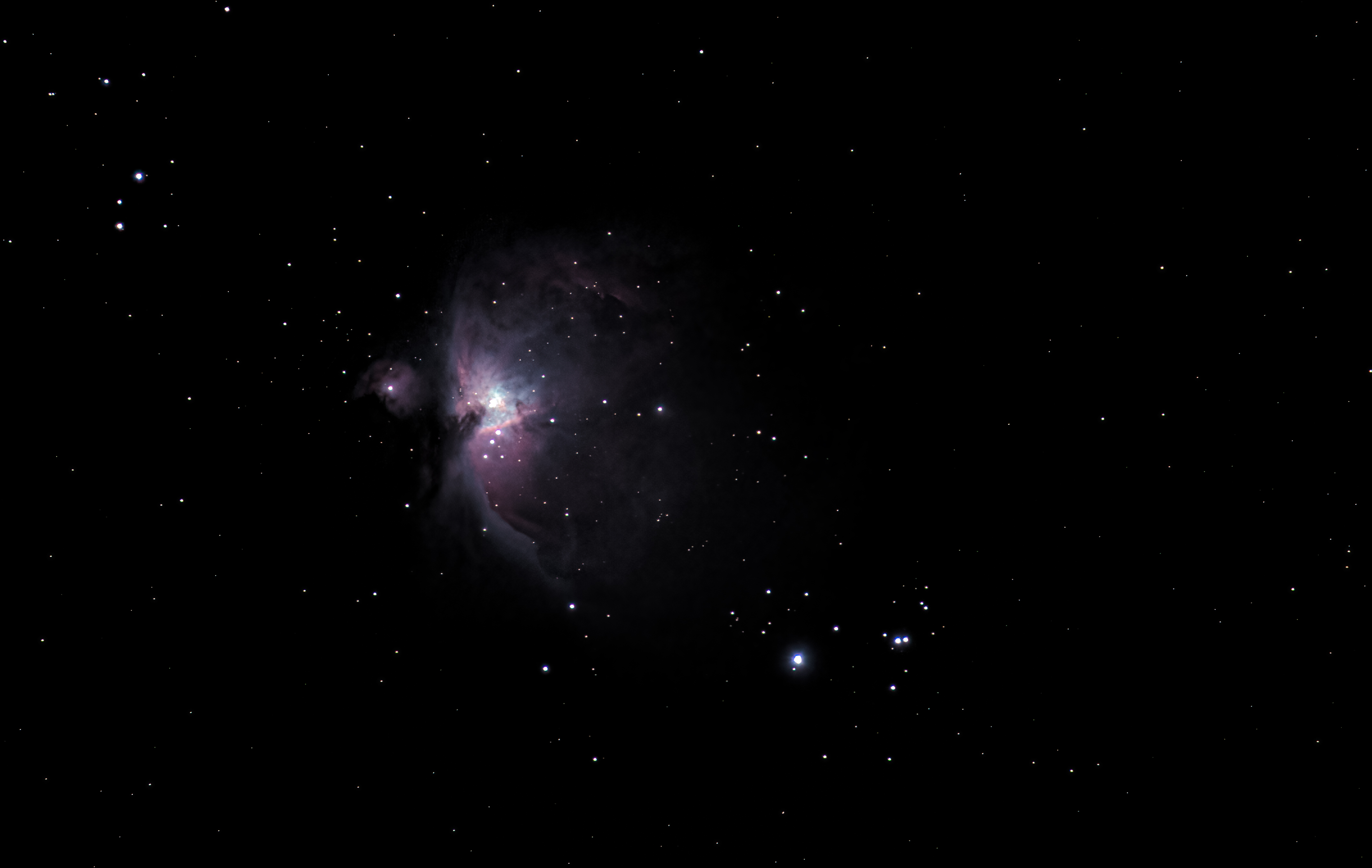 Download mobile wallpaper Orion Nebula, Stars, Nebula, Dark, Universe, Galaxy for free.