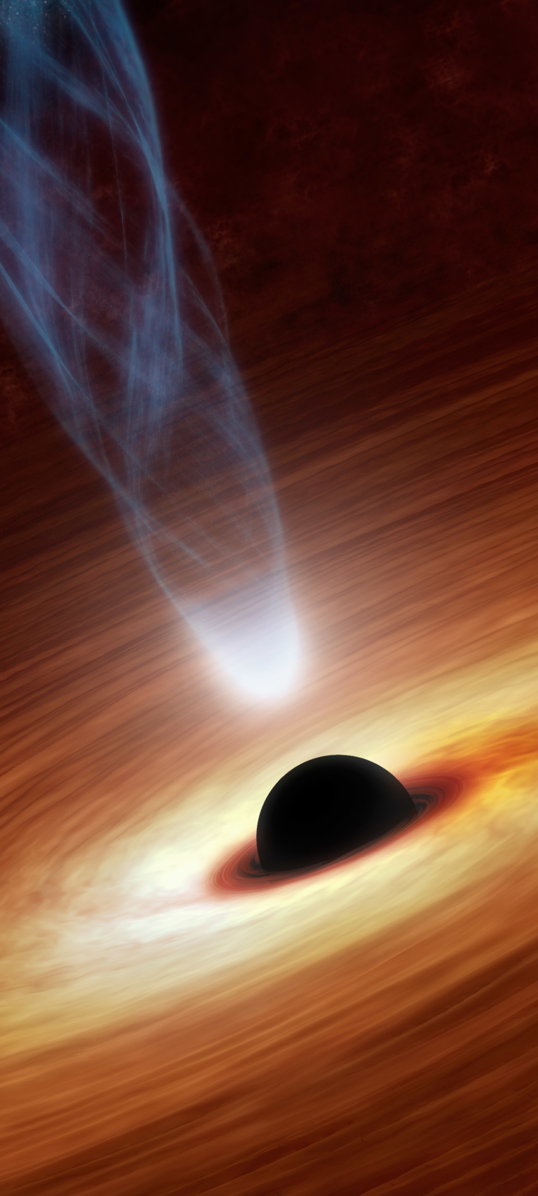 Download wallpaper 1280x2120 space colorful dark black hole planet  iphone 6 plus 1280x2120 hd background 16091