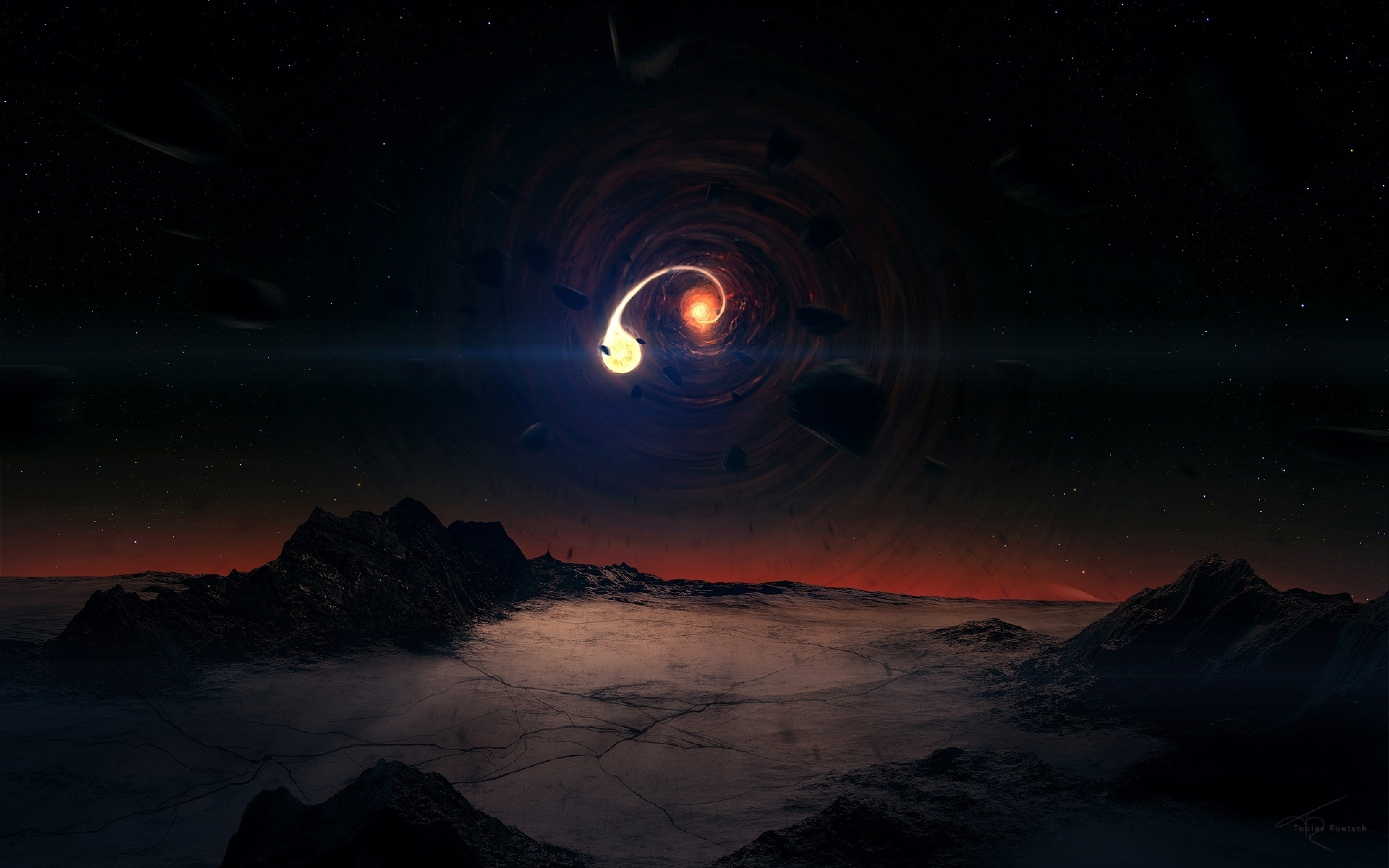 space, black hole, sci fi, landscape
