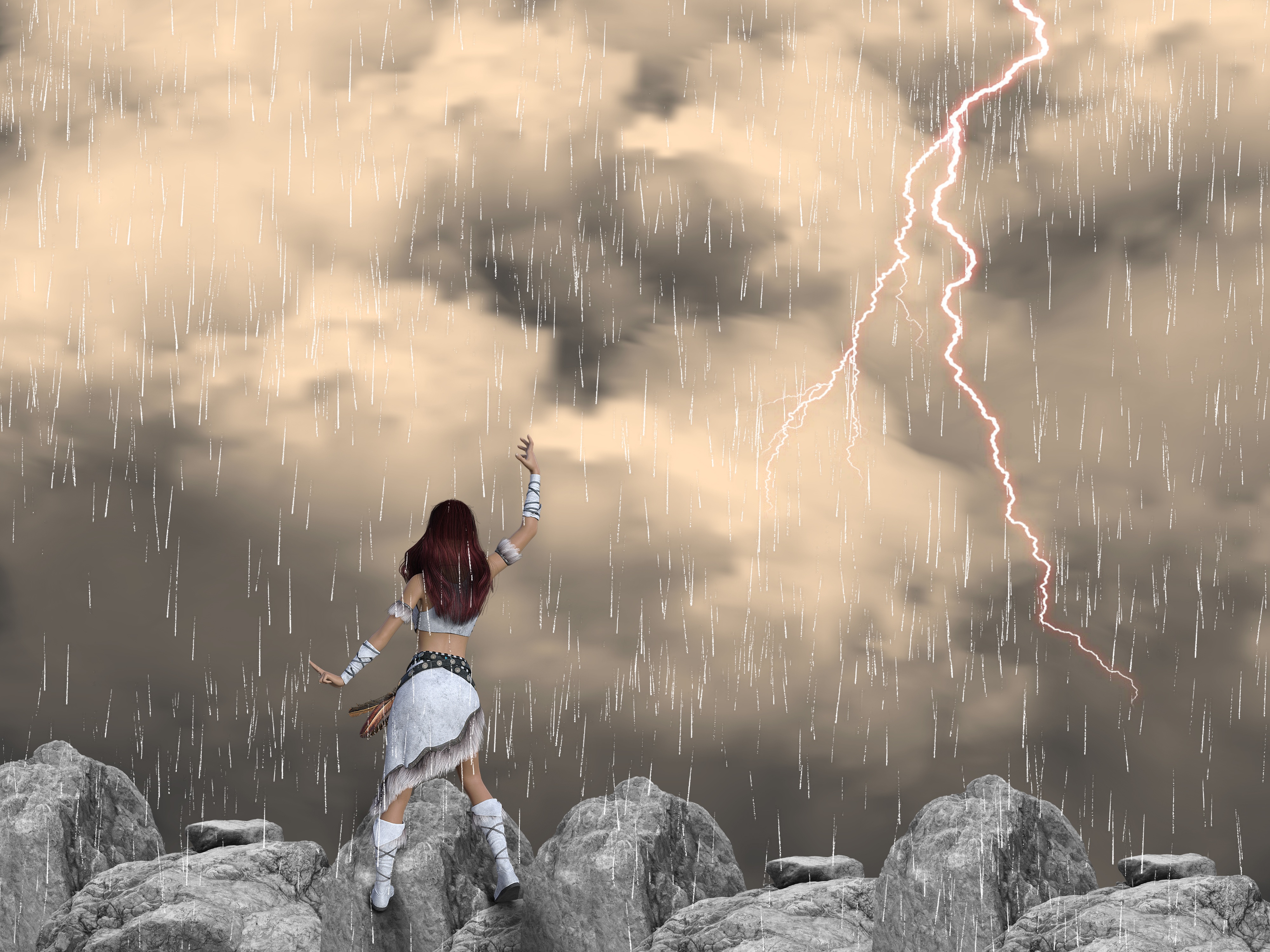Женщина буря