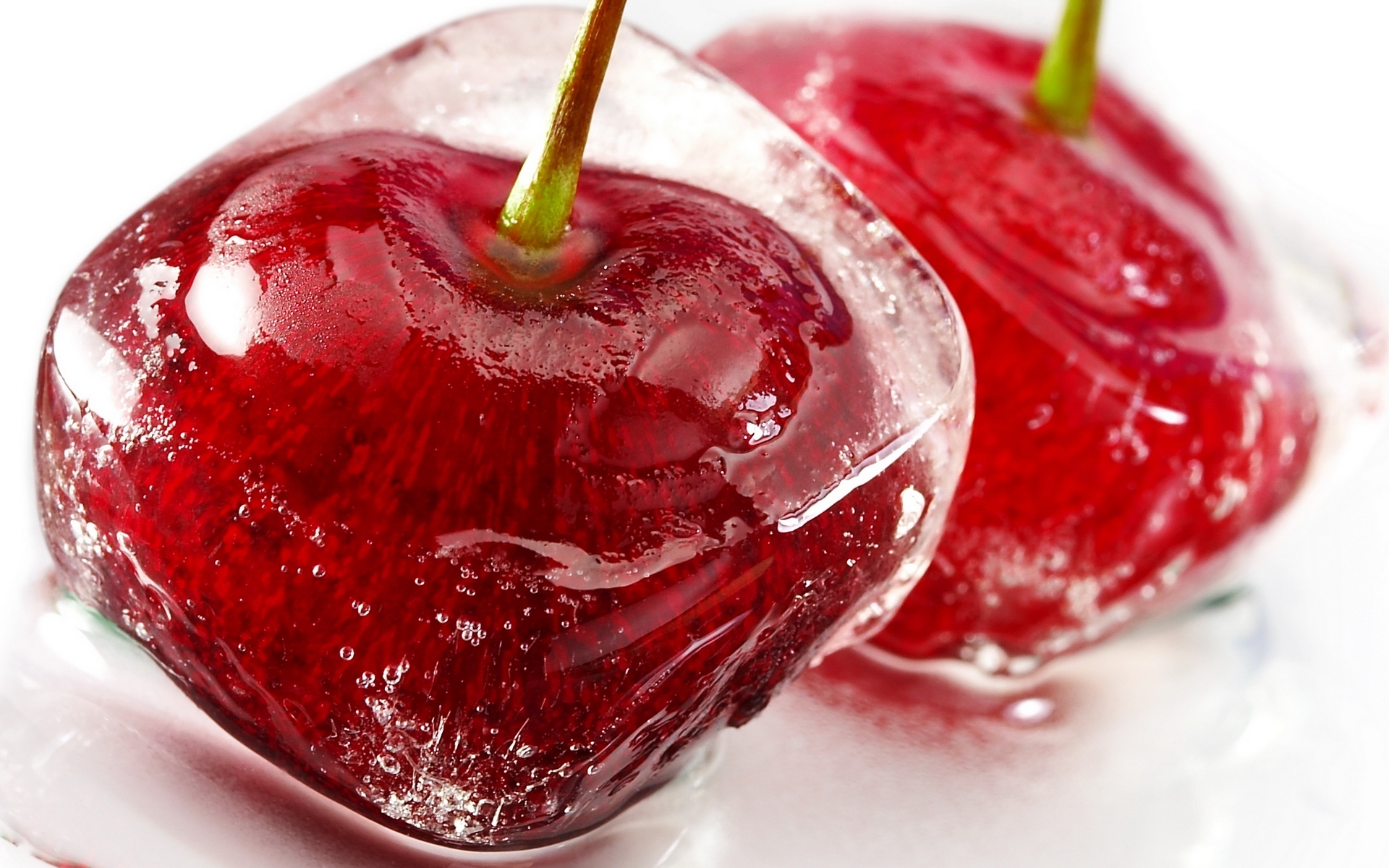 Download mobile wallpaper Food, Ice, Cherry, Fruits for free.