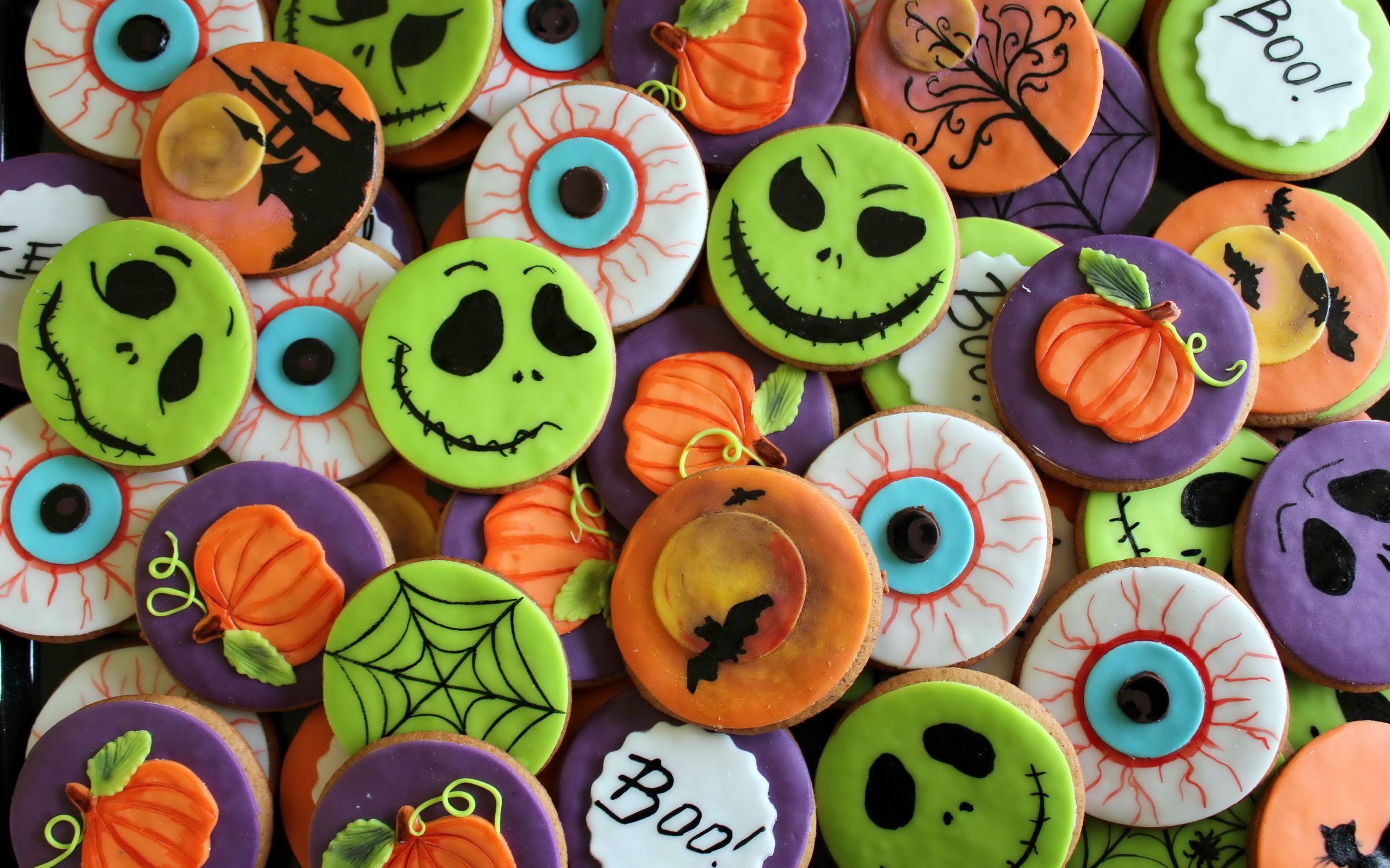 Free download wallpaper Halloween, Cookies, Holiday, Holidays, Background on your PC desktop