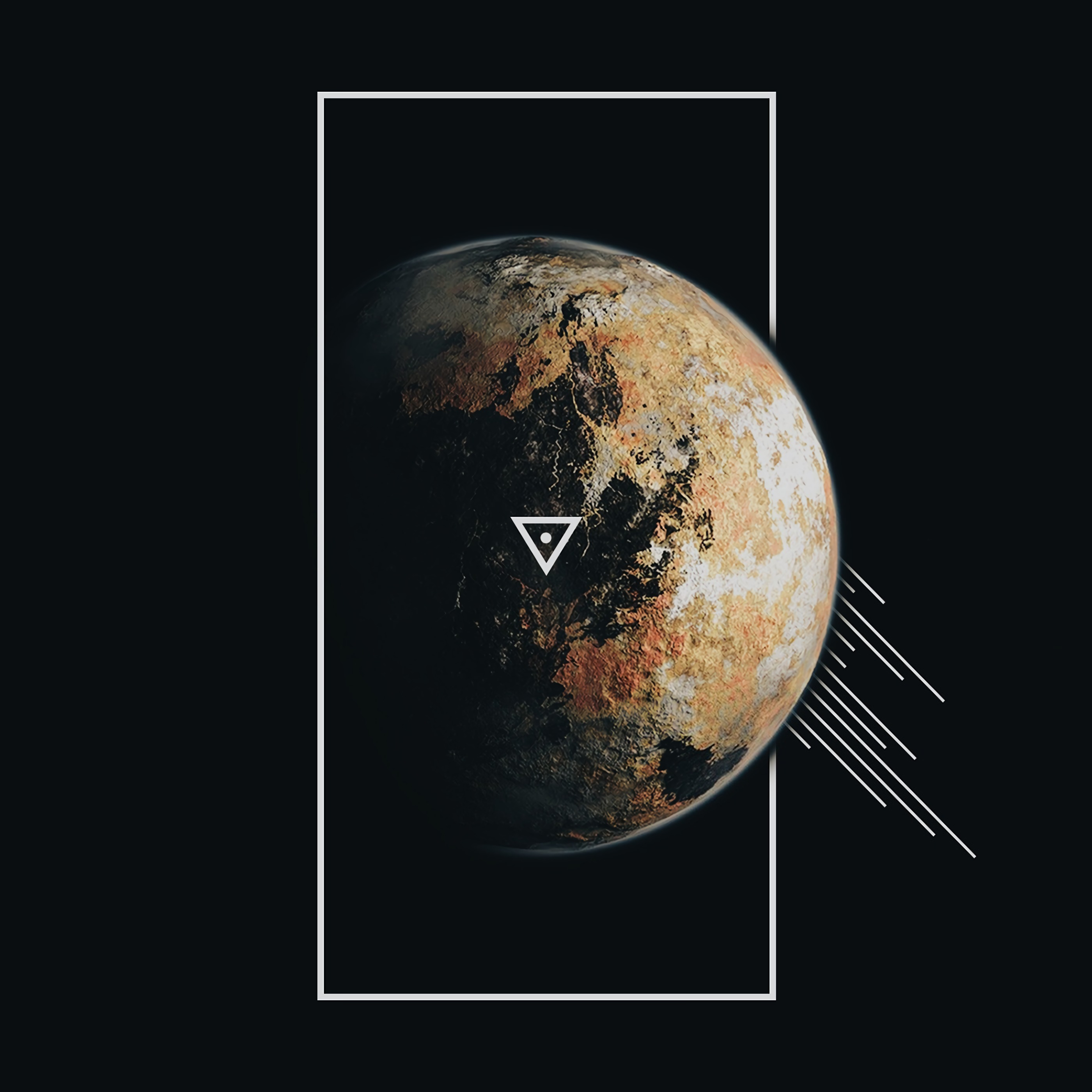 vertical wallpaper triangle, geometry, miscellanea, miscellaneous, lines, planet, frame