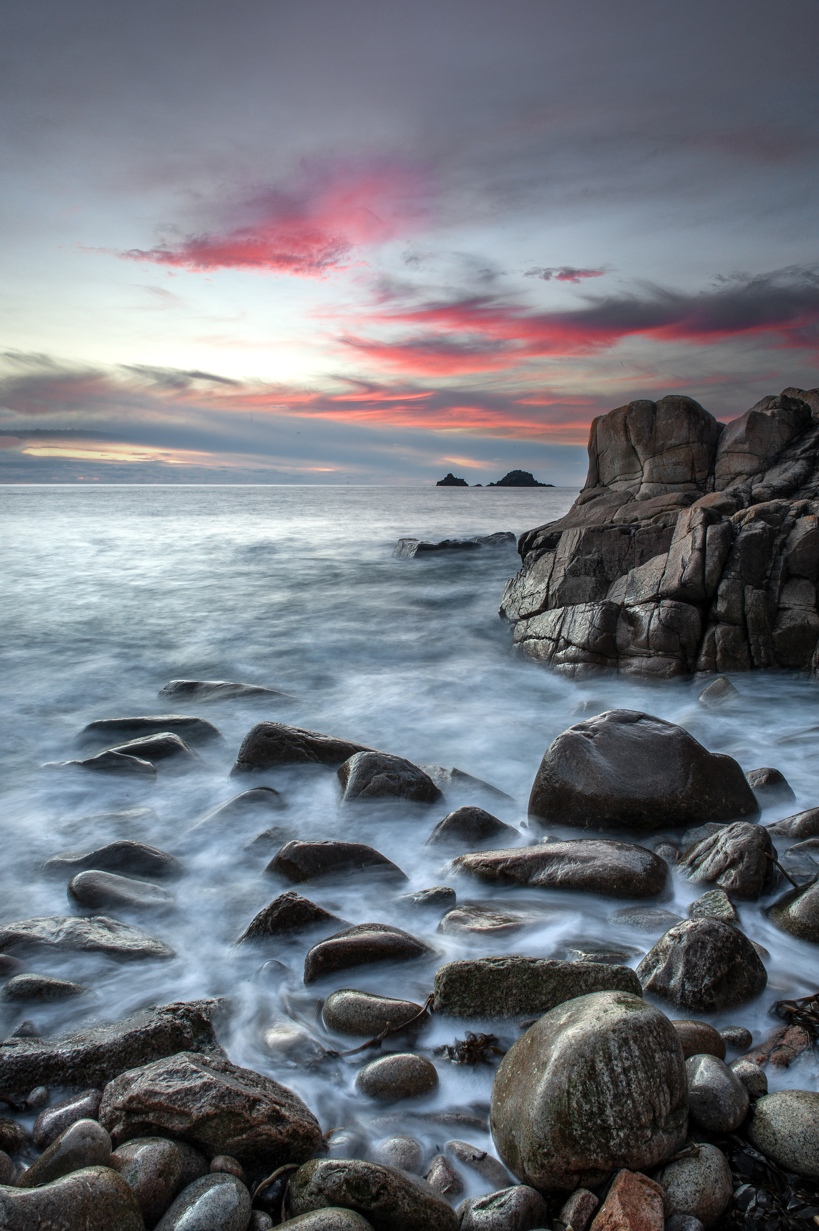 nature, rocks, sea, water, stones, coast HD wallpaper