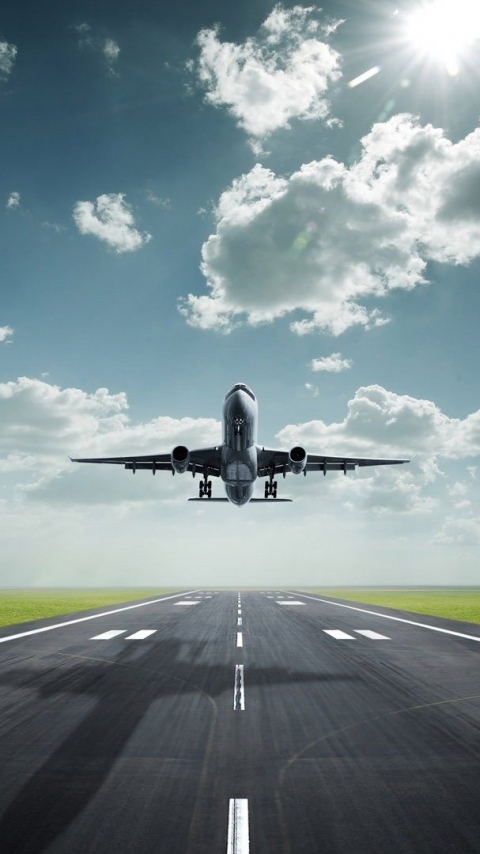 vehicles, aircraft, airplane, flight, takeoff Smartphone Background