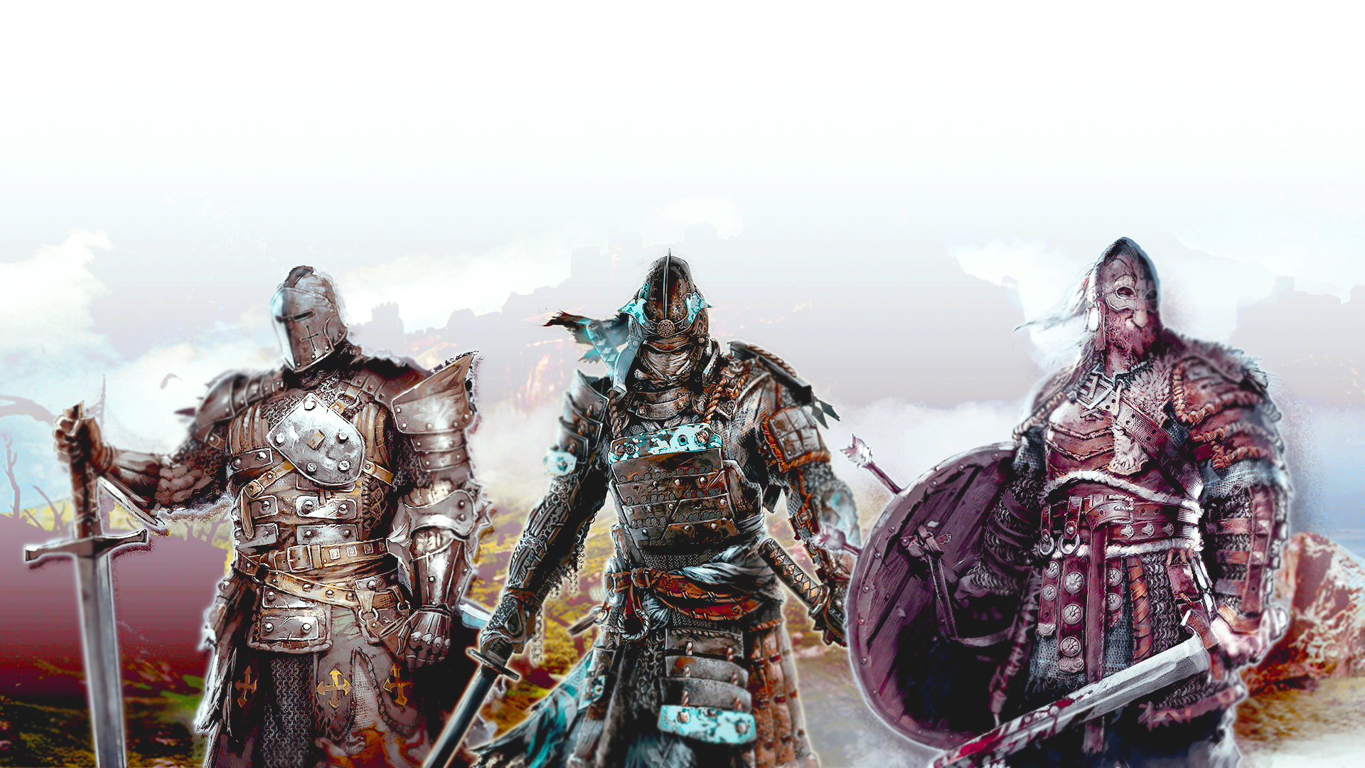 Free download wallpaper Warrior, Samurai, Knight, Armor, Video Game, Viking, For Honor (Video Game), For Honor on your PC desktop