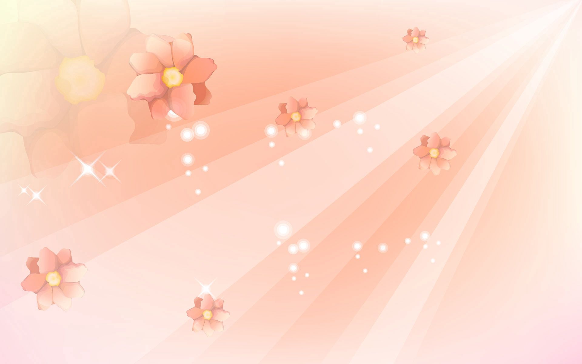 Download PC Wallpaper flower, light, abstract, lines, light coloured, flight