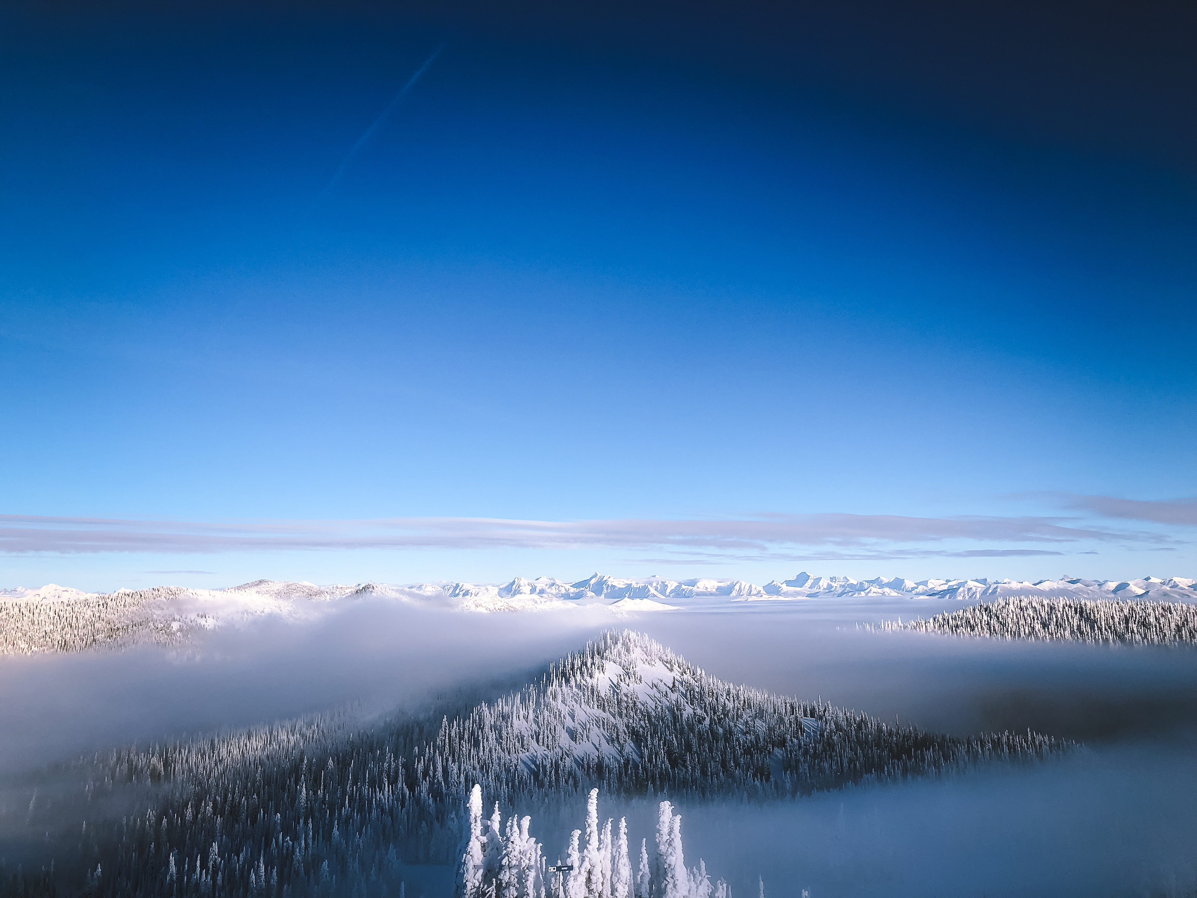 Free download wallpaper Winter, Sky, Snow, Horizon, Mountain, Nature on your PC desktop
