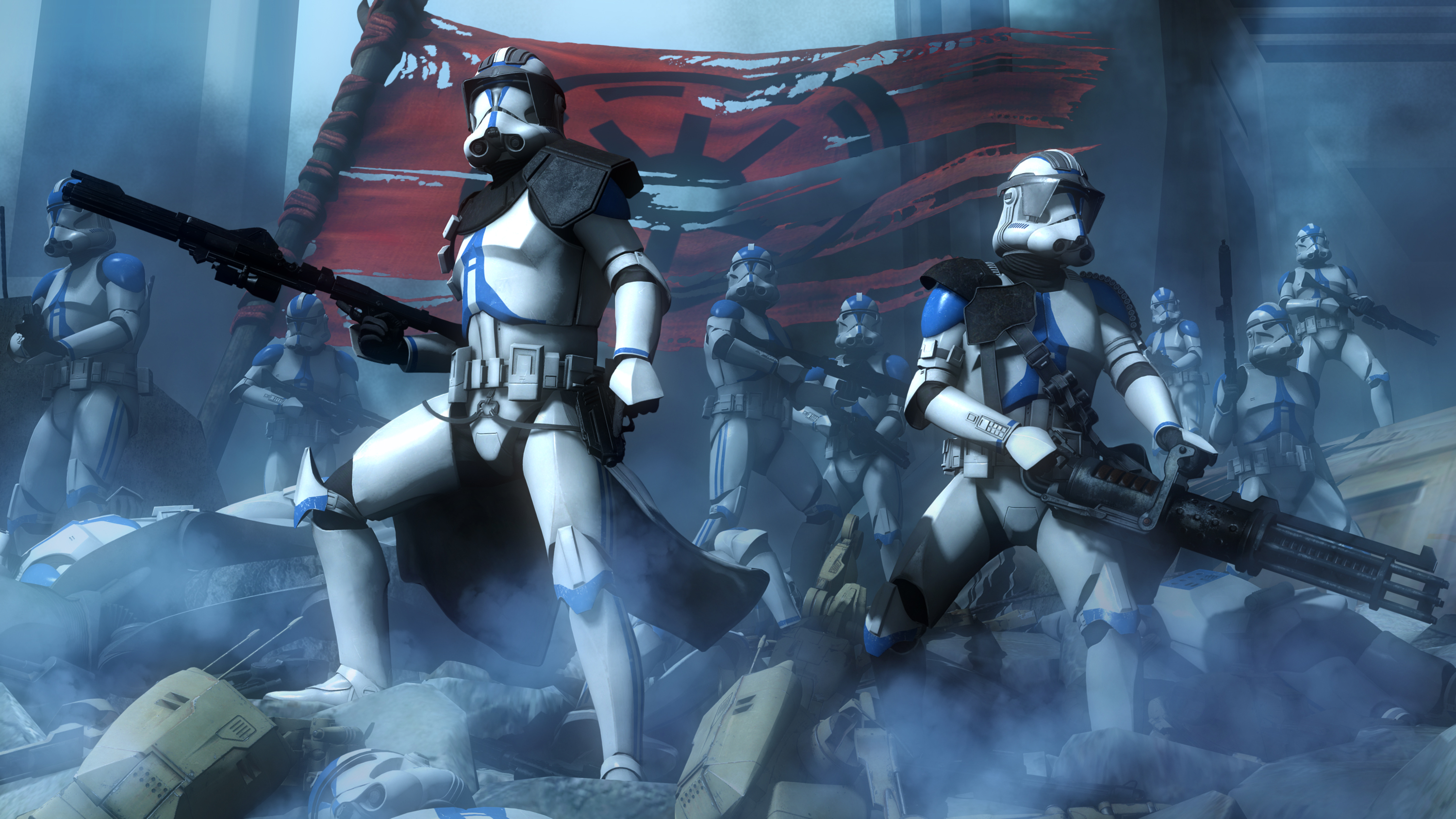 star wars: the clone wars, movie, scout trooper, star wars, weapon