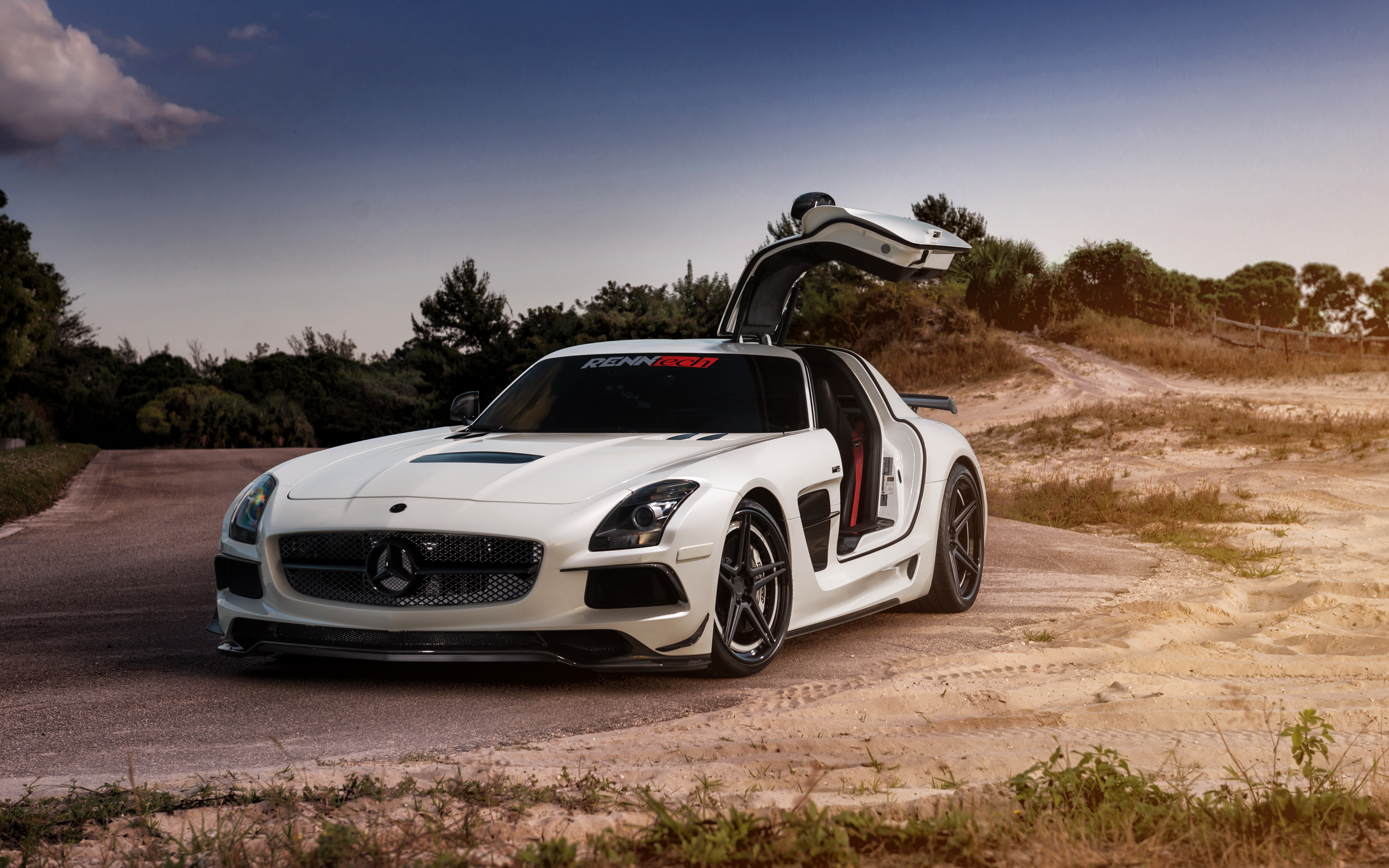 Download mobile wallpaper Renntech, Mercedes Sls, Black Series, Cars, Tuning for free.