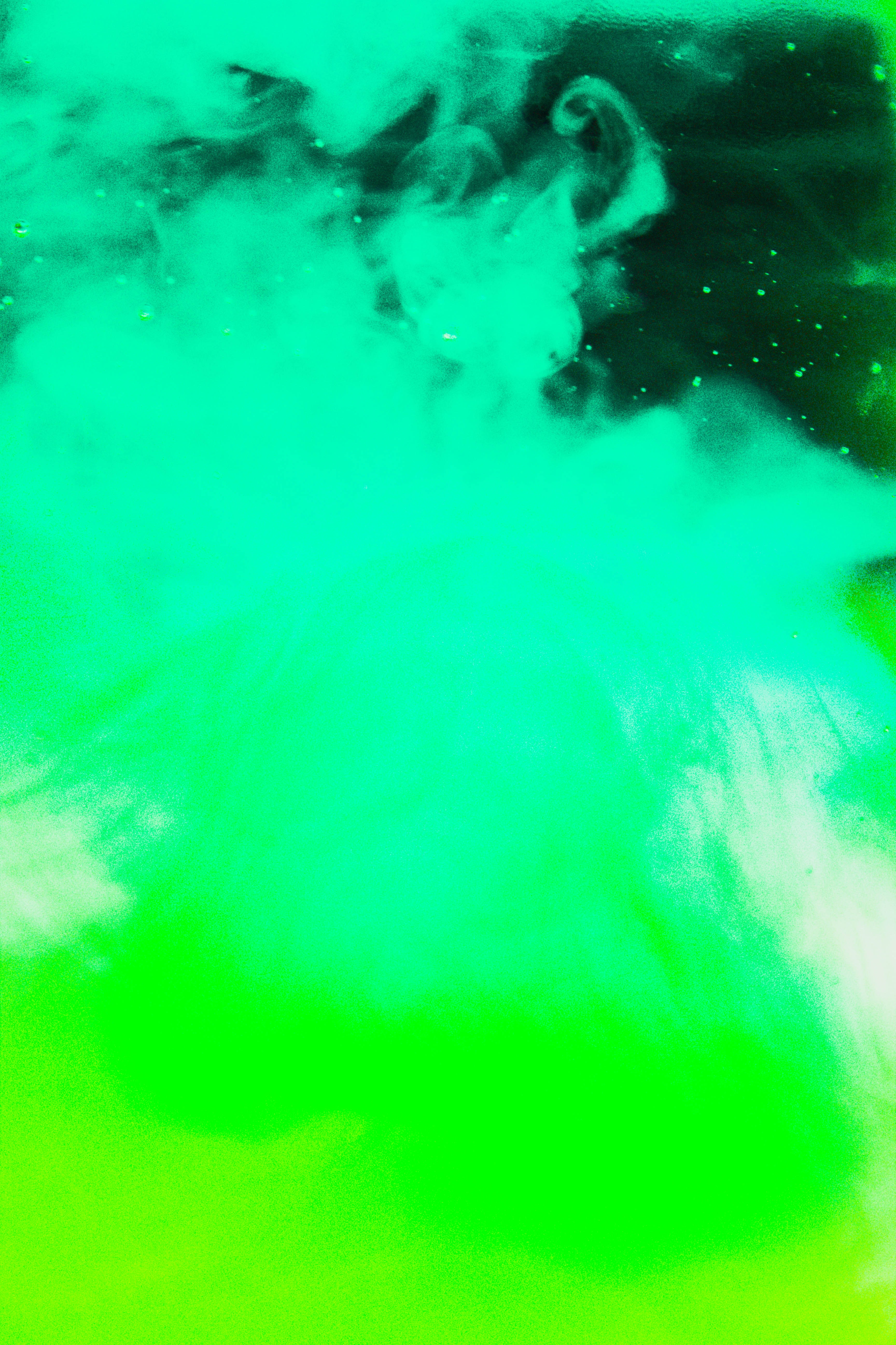 114416壁紙のダウンロード抽象, 緑, 有色煙, 色付きの煙-スクリーンセーバーと写真を無料で