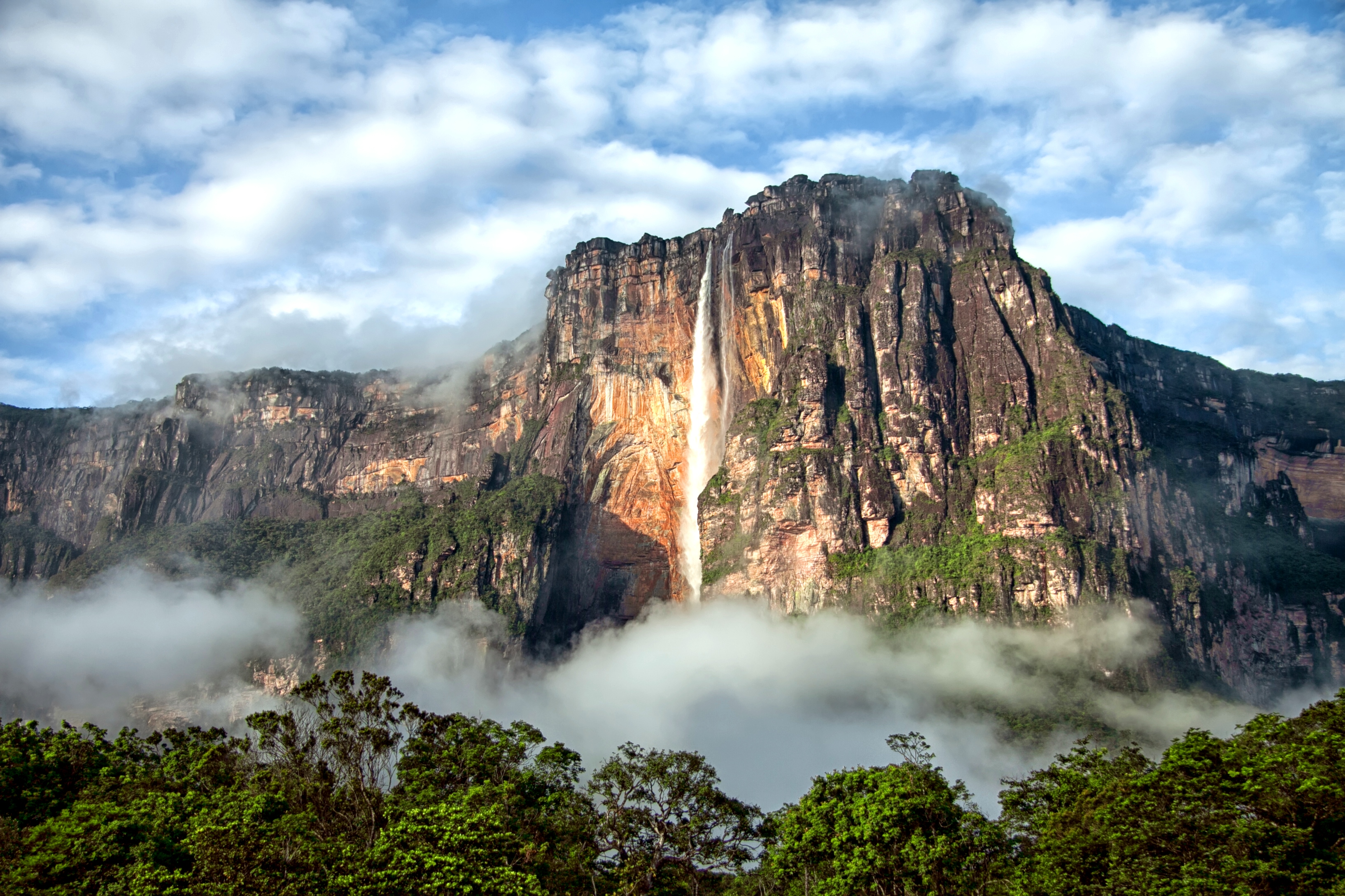 380498 Bild herunterladen erde/natur, engel fällt, klippe, gebirge, venezuela, wasserfall, wasserfälle - Hintergrundbilder und Bildschirmschoner kostenlos