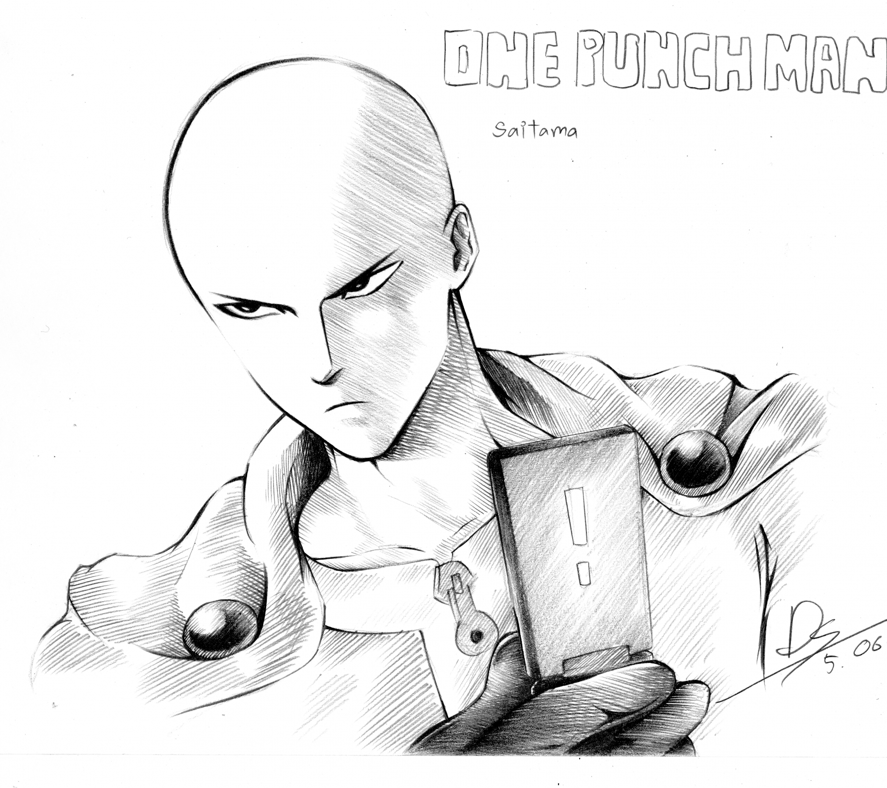 One Punch man рисовка