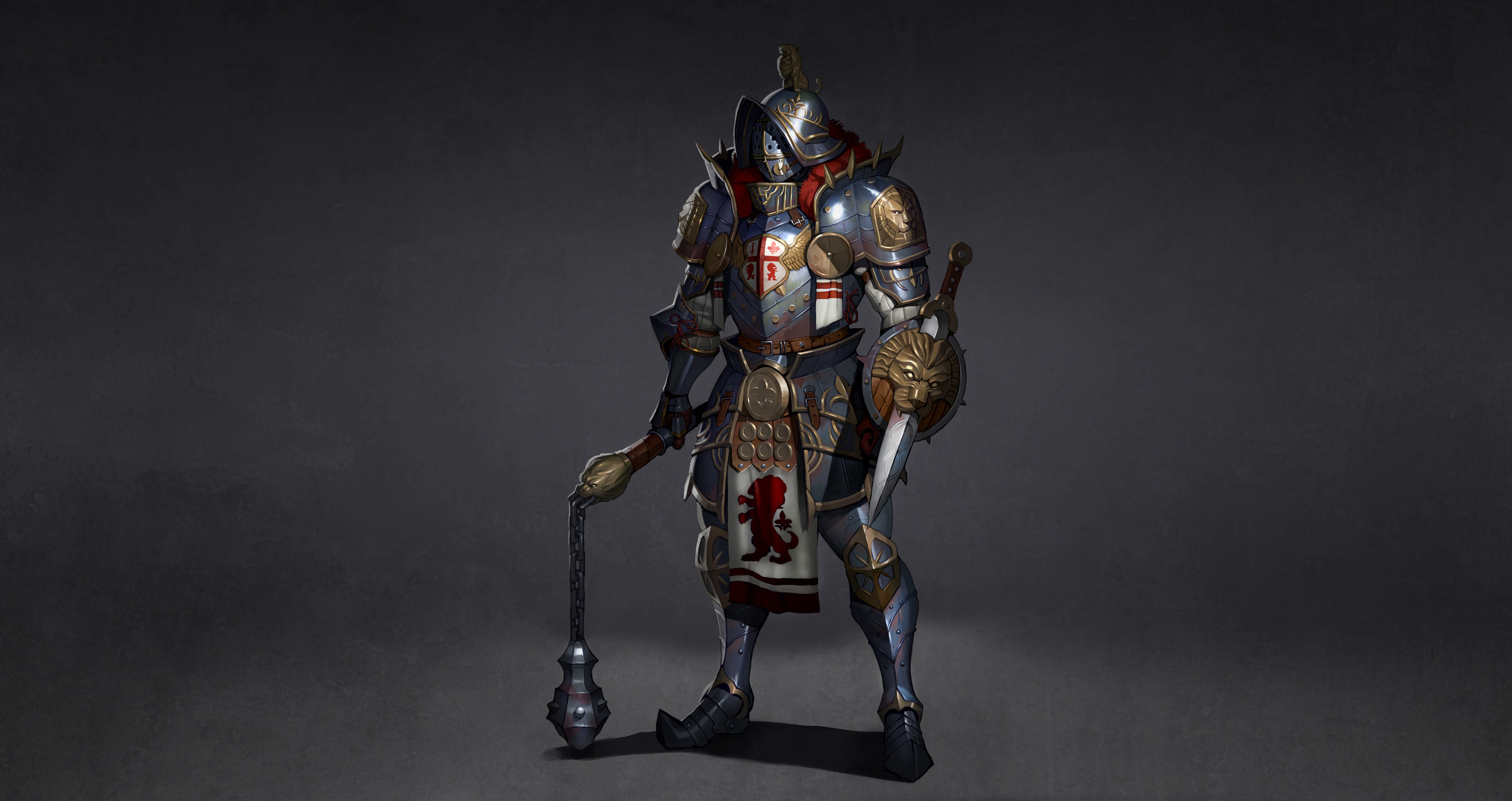 fantasy, gladiator, armor, warrior