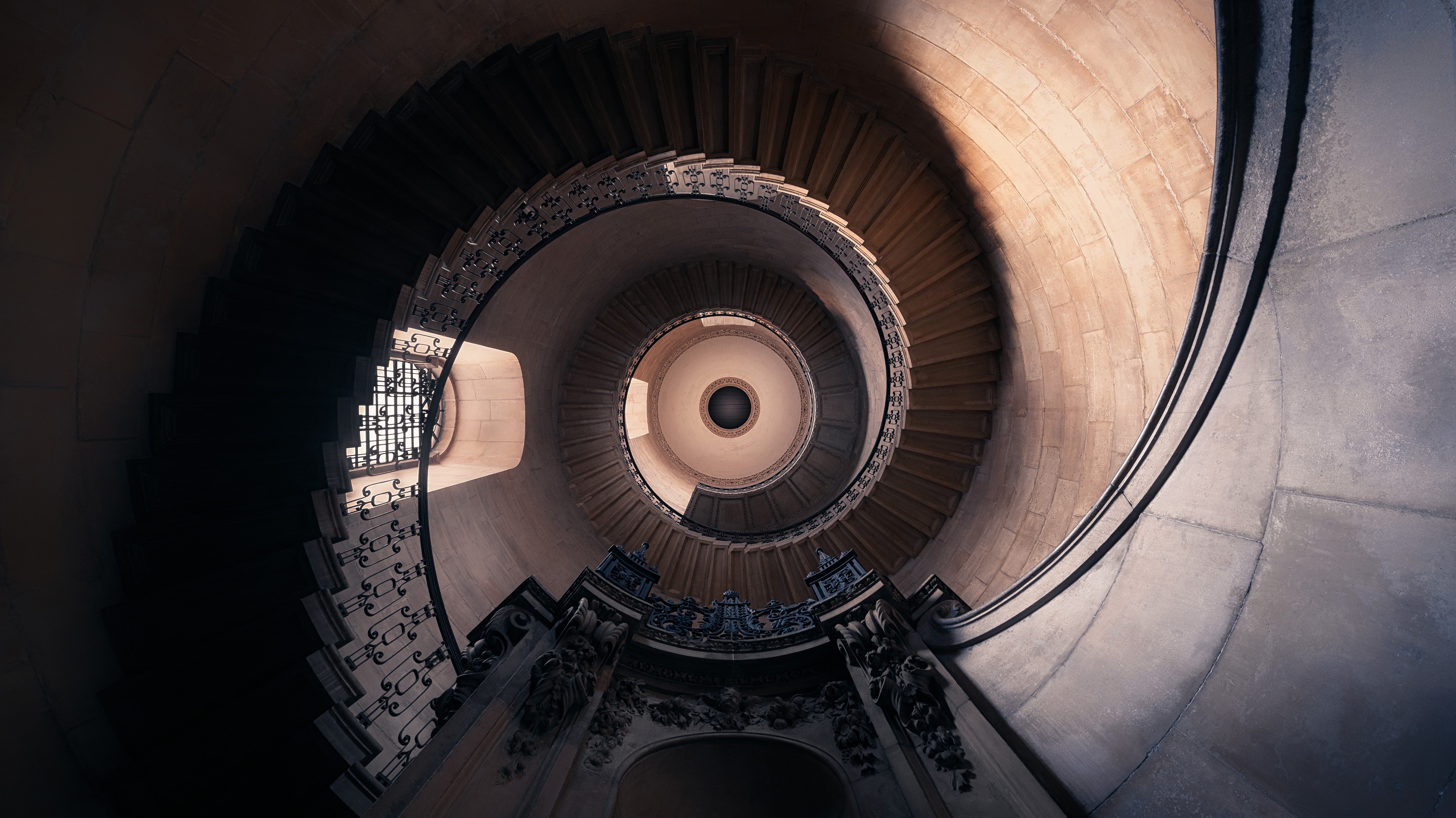 man made, stairs, spiral staircase, st paul's cathedral