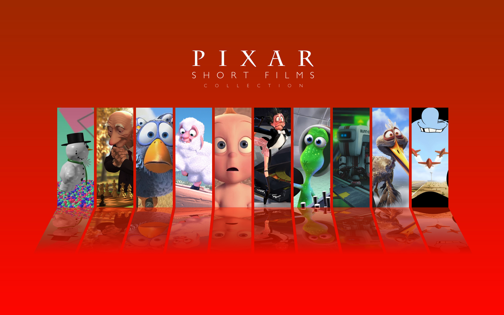 cartoon, red, movie, pixar short, pixar 1080p